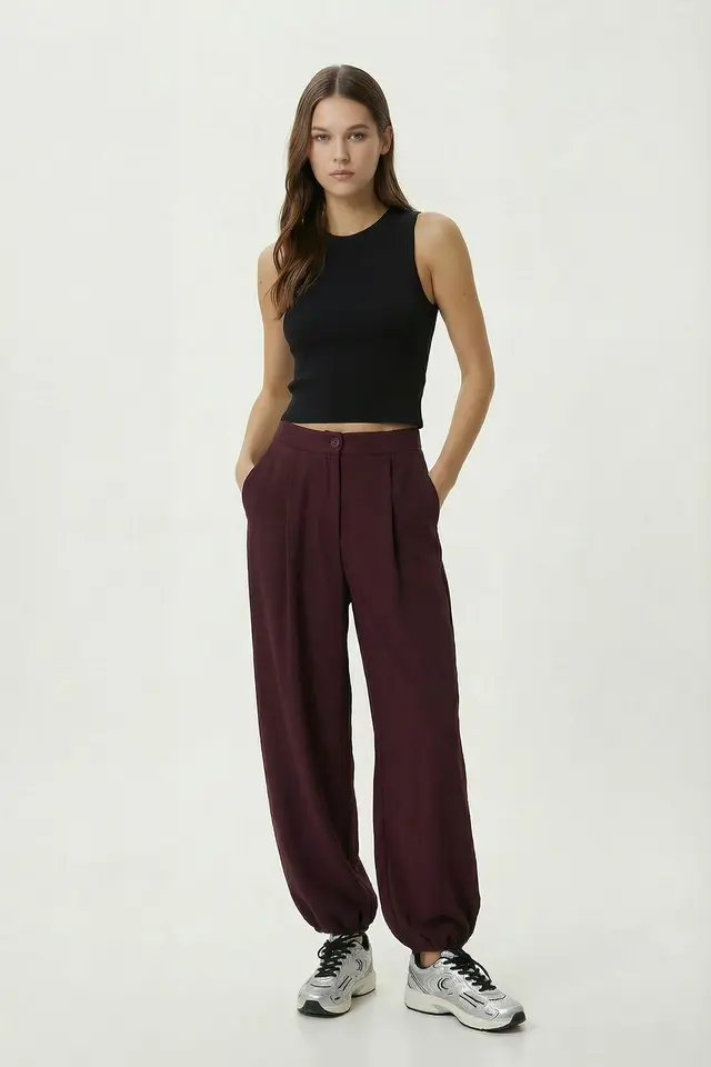 ISTANBUL High Waist Pleated Salwar Pants