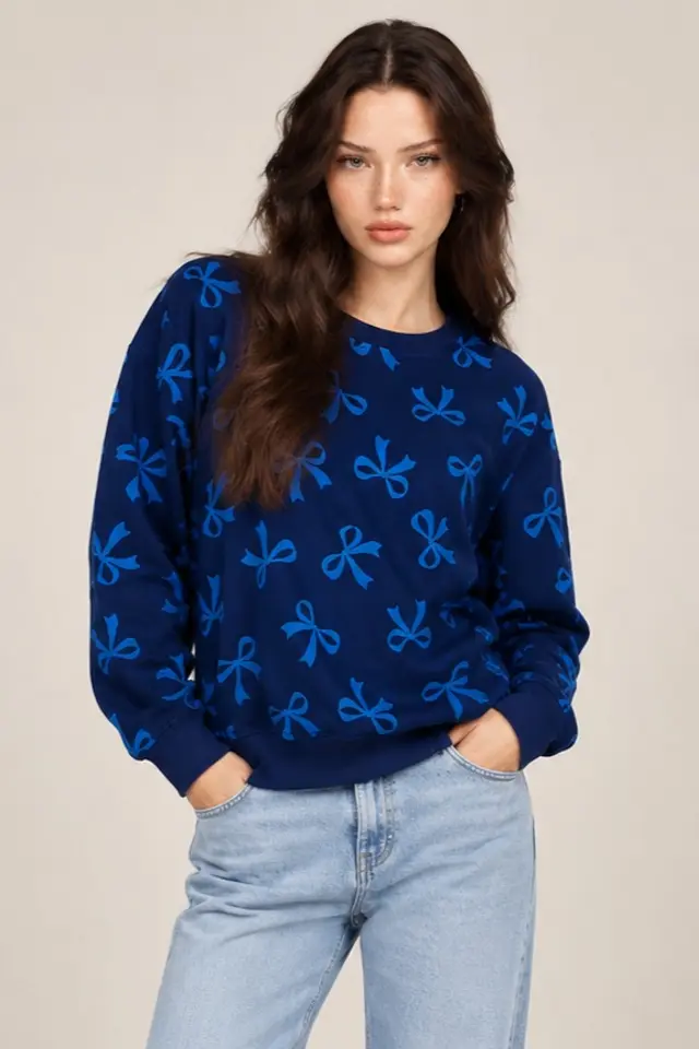 BERSAN Klasik Bisiklet Yaka Sweatshirt