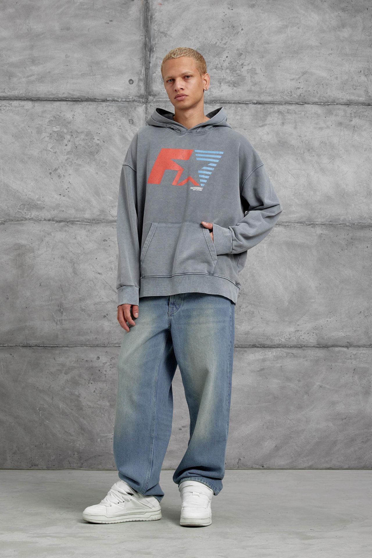 NOMARC Bol Kesim Kapüşonlu Logolu Sweatshirt 3