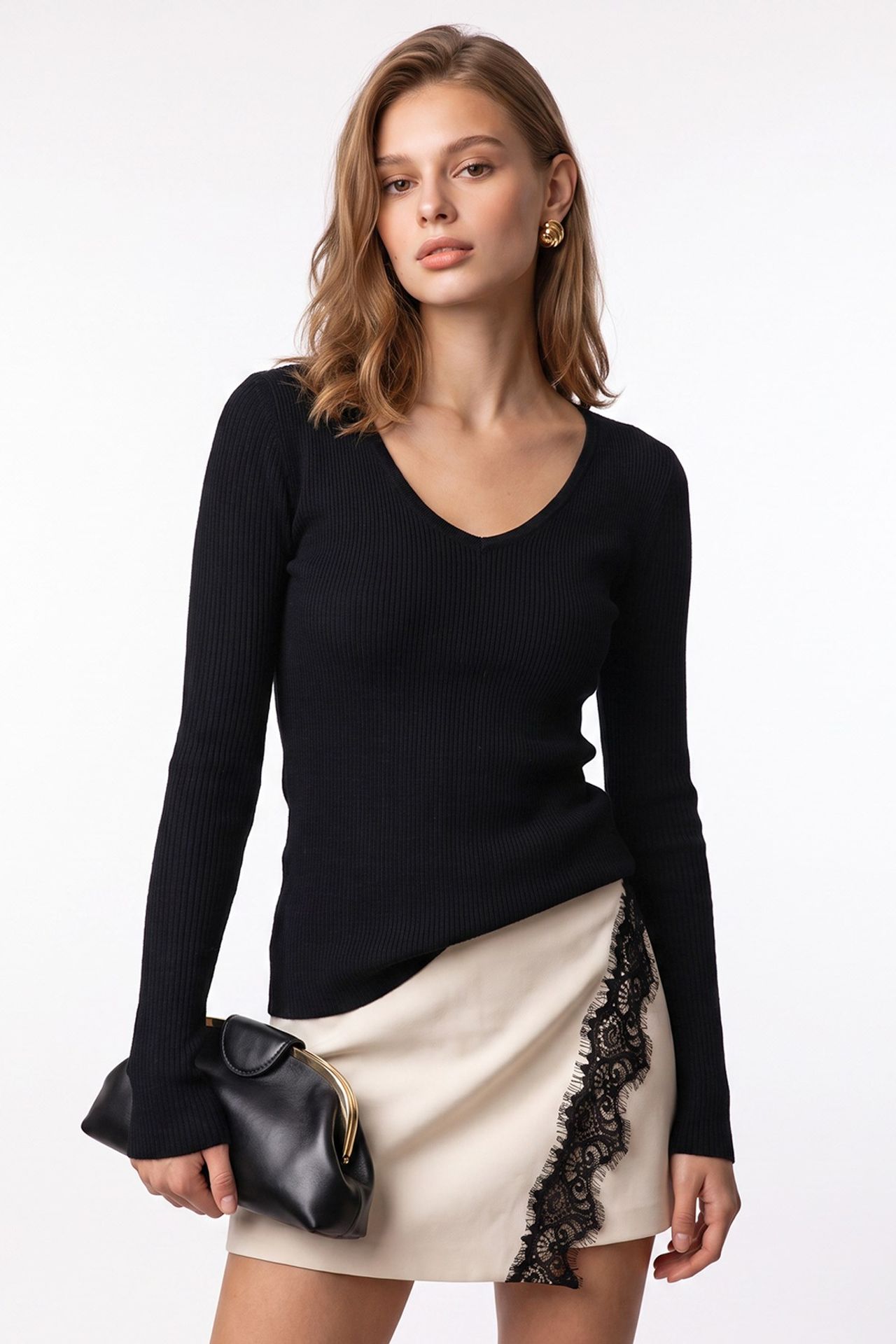 MIXRAY Women’s Viscose Blend Cashmere Sweater 5