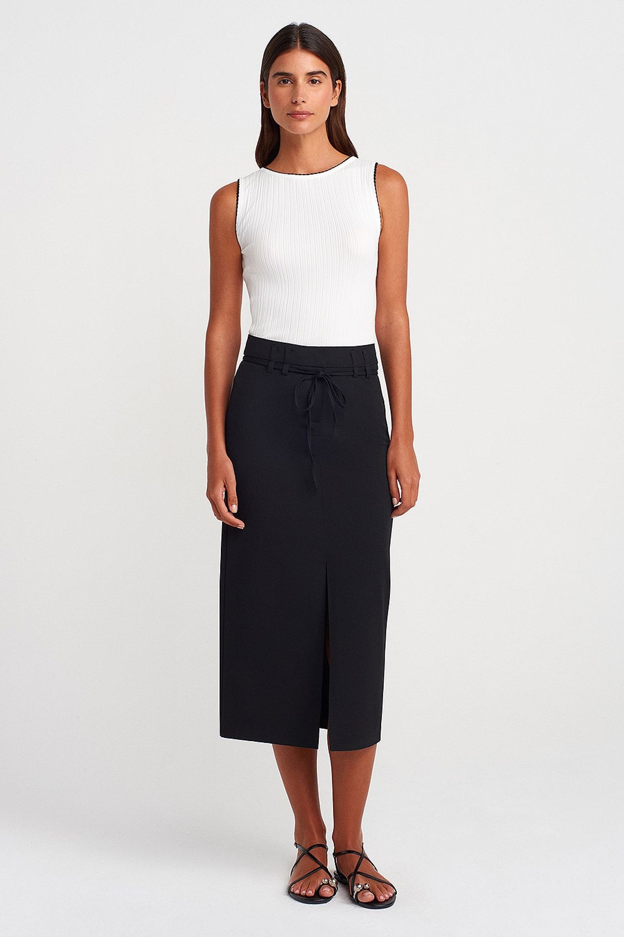 DILVIN Ribbed Sleeveless Boat Neck Blouse 4