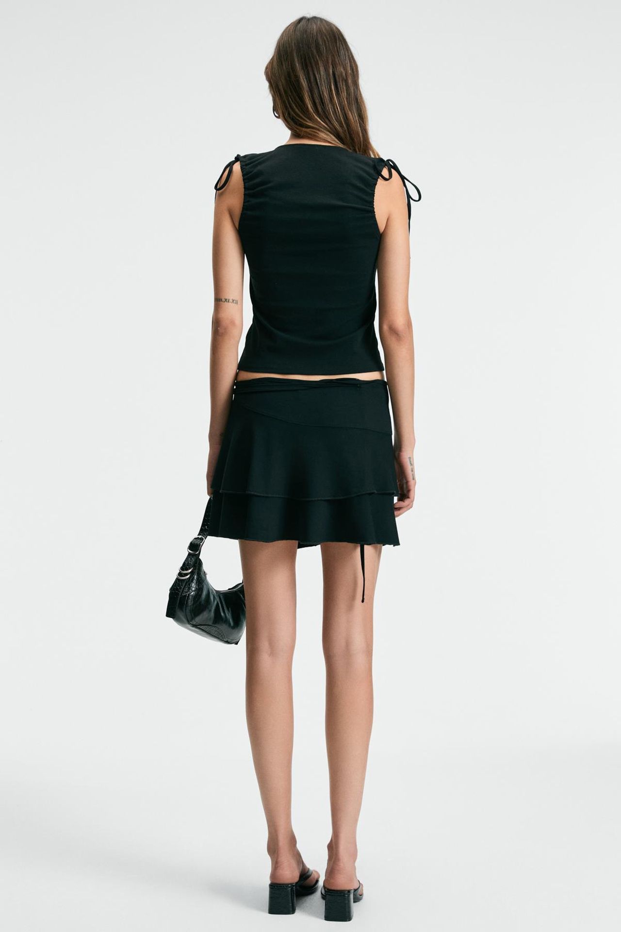 ETHIQUET A-Line Wrap Midi Skirt 6