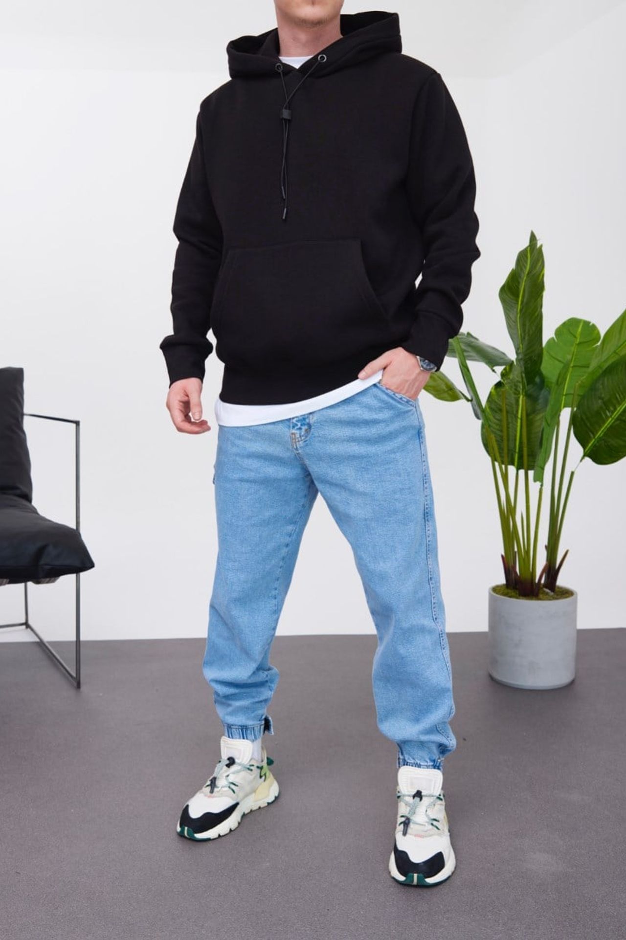 NOMARC Bağ Detaylı Kapüşonlu Sweatshirt 1