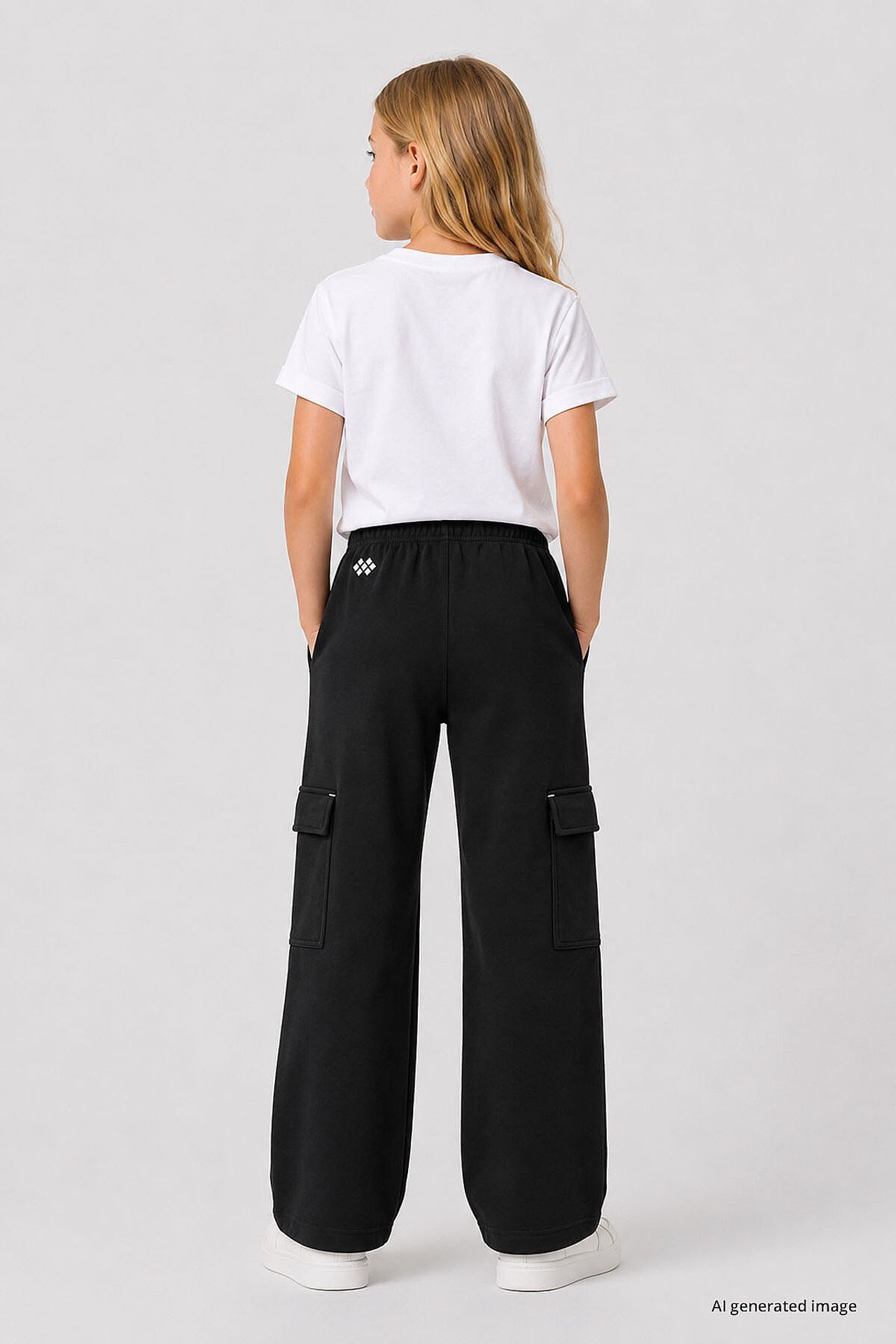 TOMMY Youth Unisex Elastic Waist Wide Leg Sweatpants 2