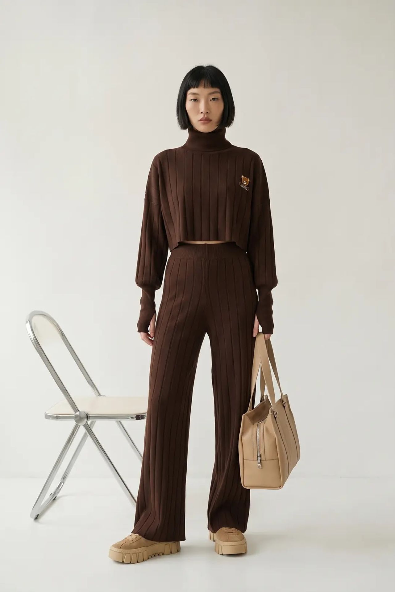 MY FASHION Dokulu Örgü Uyumlu Takım 3