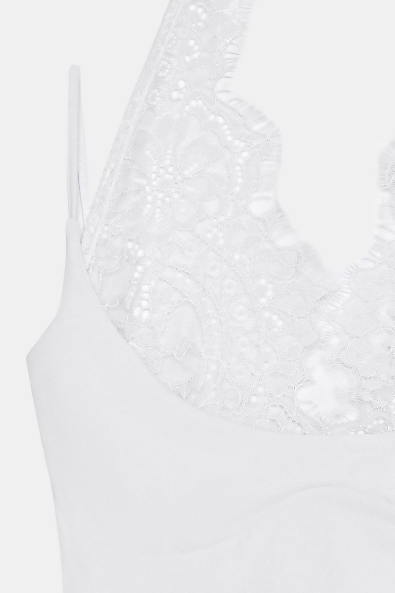 DILVIN Embroidered Cut-out Sleeveless Bodysuit