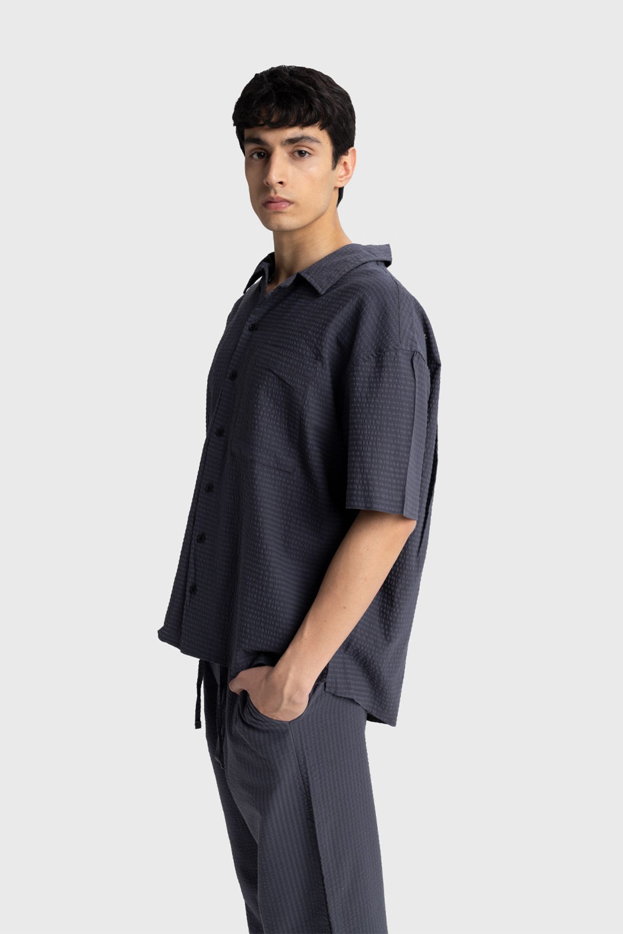 GIESTO Textured Short Sleeve Shirt 5