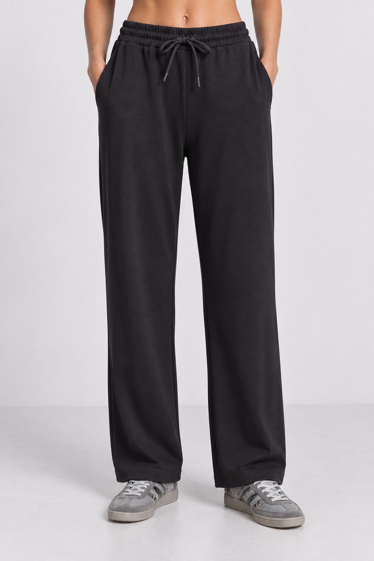 ISTANBUL Wide Leg Drawstring Waist Sweatpants 5