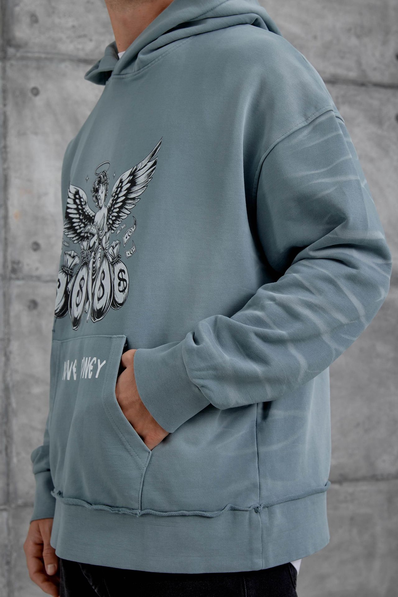 NOMARC Baskılı Kapüşonlu Oversize Sweatshirt 2