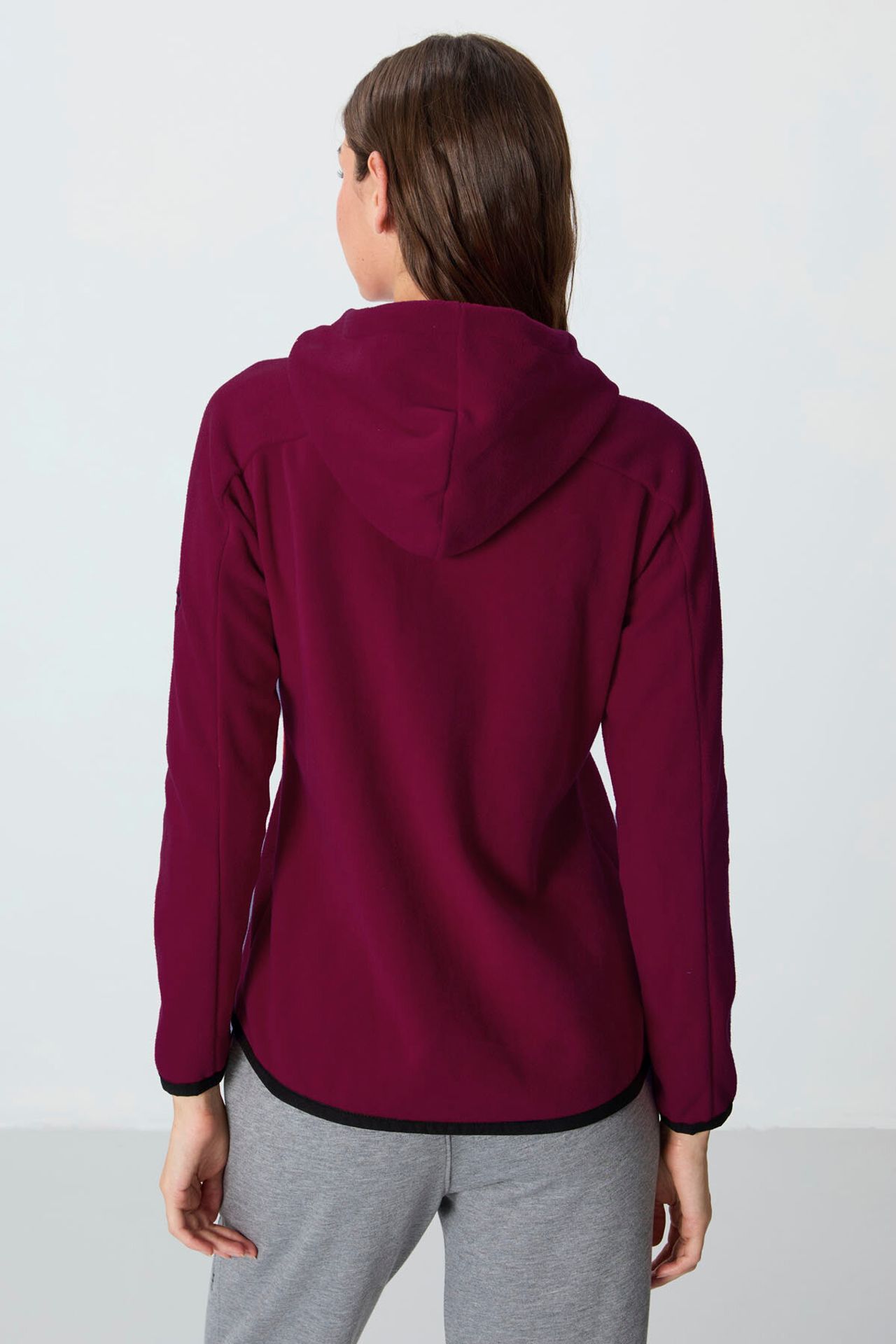 TOMMY Women's Plush Zip-up Hooded Sweatshirt 6