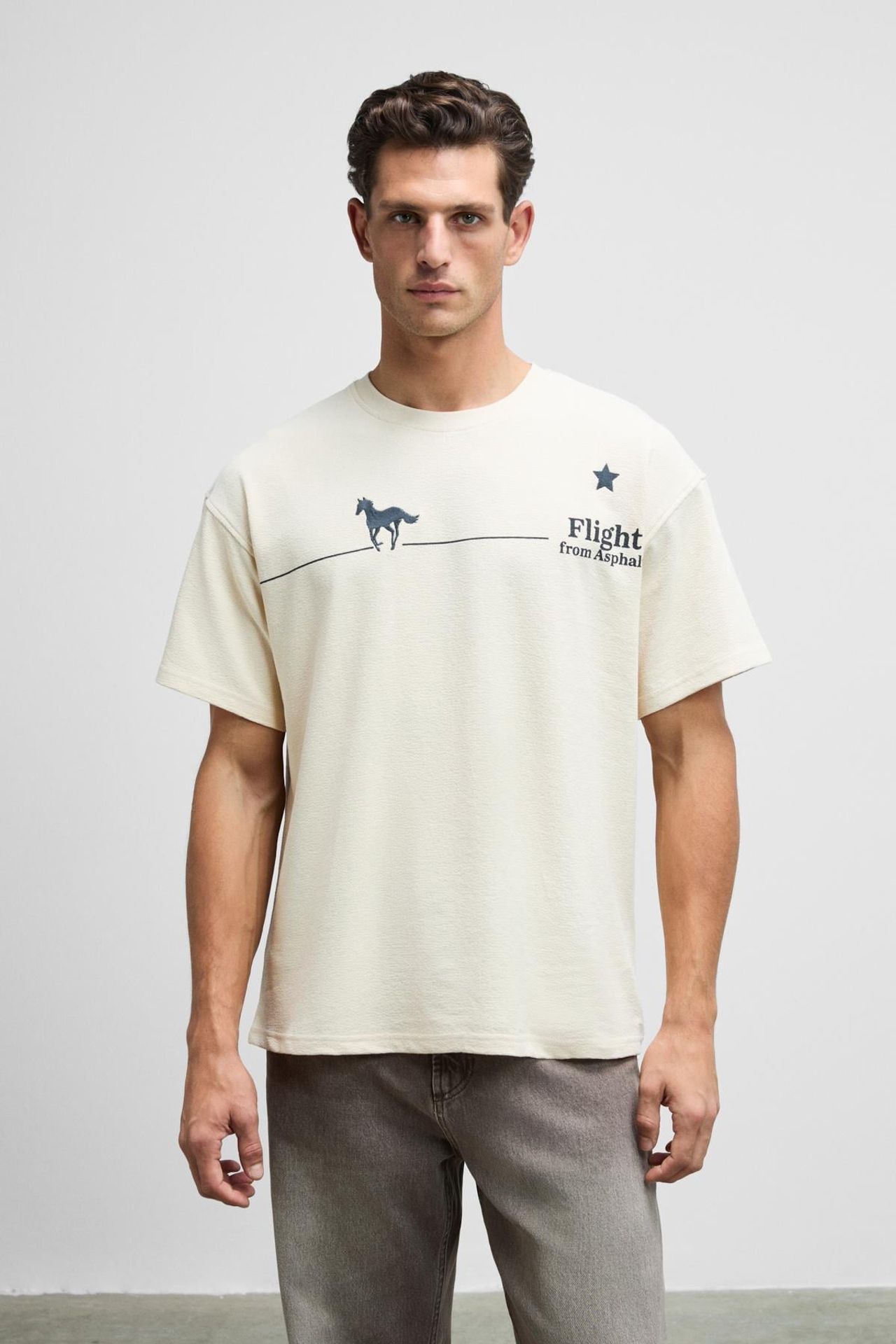 GRIMELANGE Oversized Printed Crew Neck T-Shirt 2