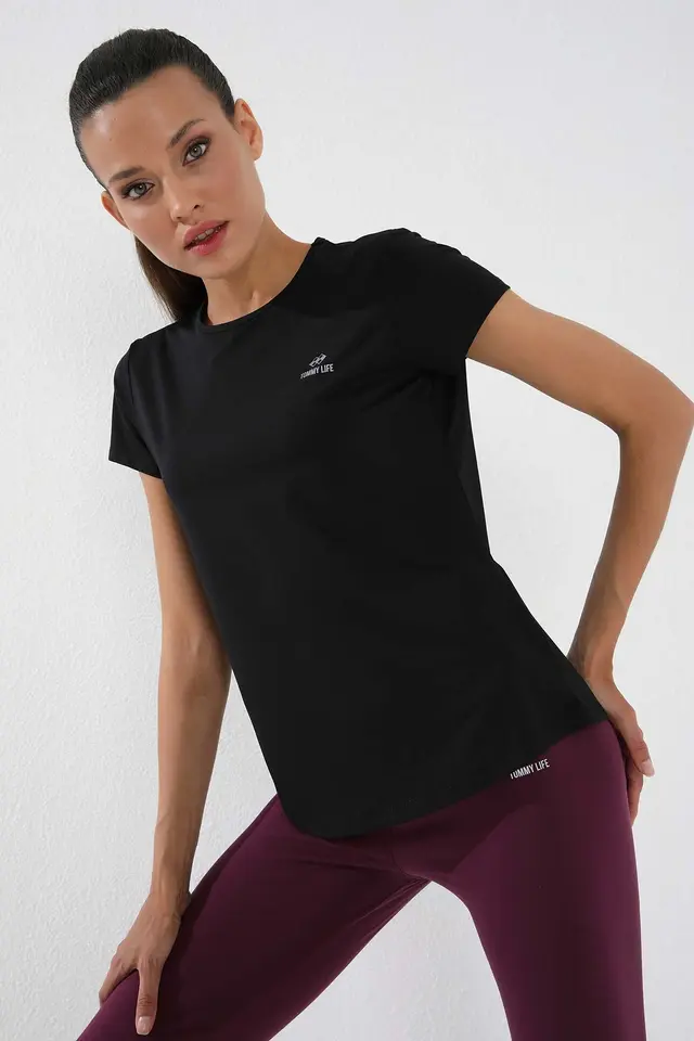 TOMMY Women's Solid Short-Sleeve Crew Neck T-Shirt