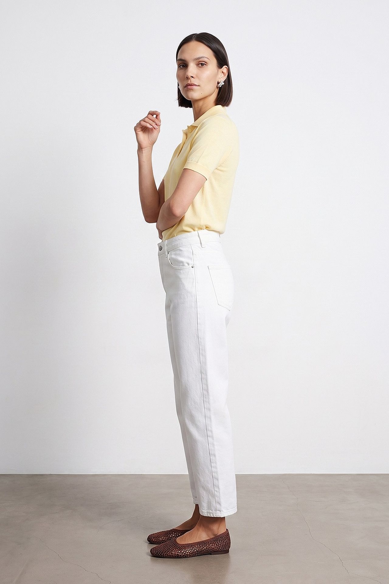 DILVIN High-waist Wide-leg Mom Jeans