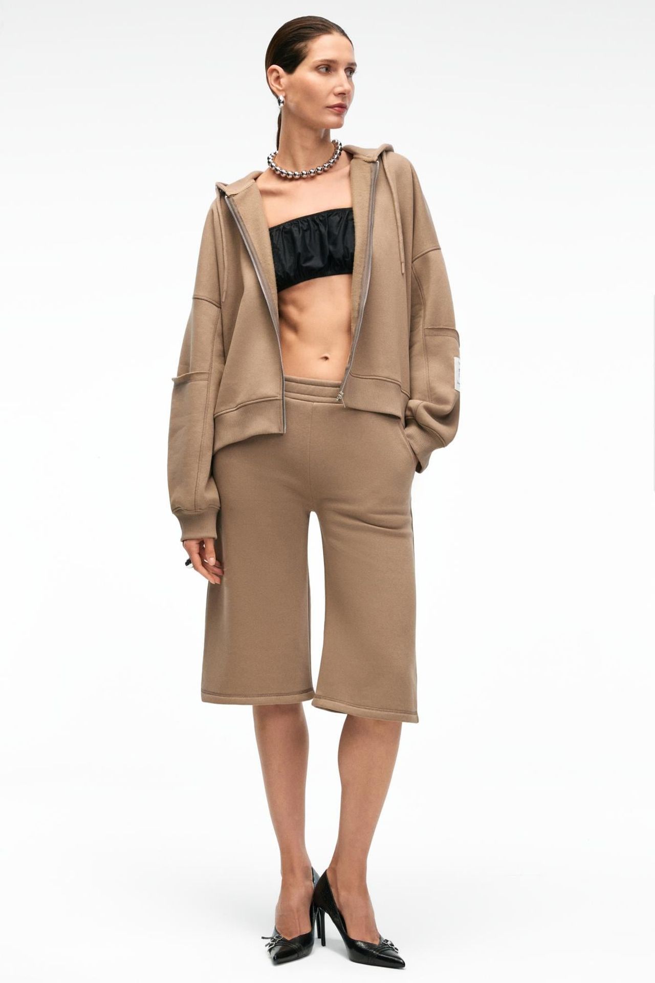 GRIMELANGE Oversized Hooded Half-Zip Sweatshirt 5