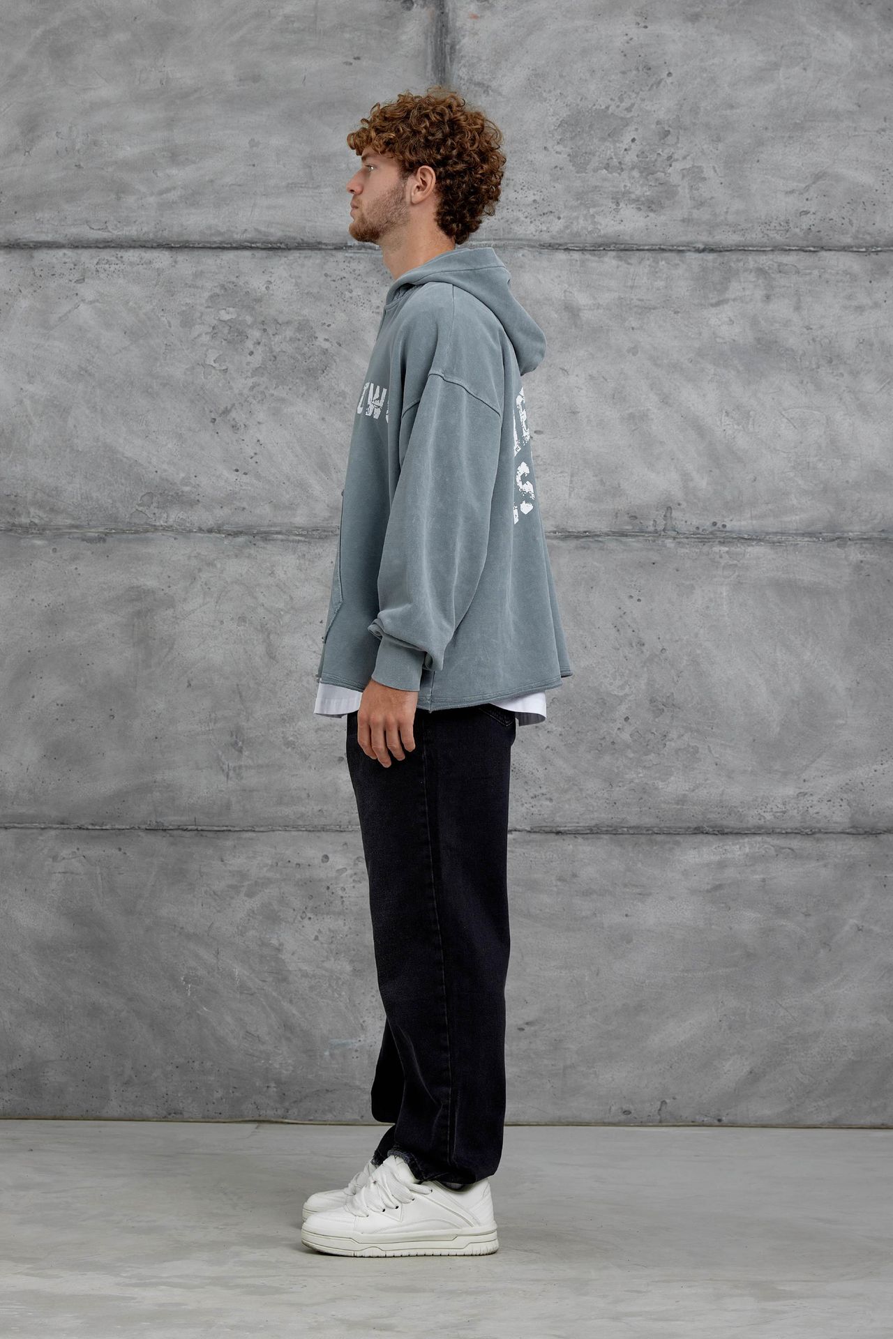 NOMARC Baskılı Kapüşonlu Oversize Kapüşonlu Üst 3
