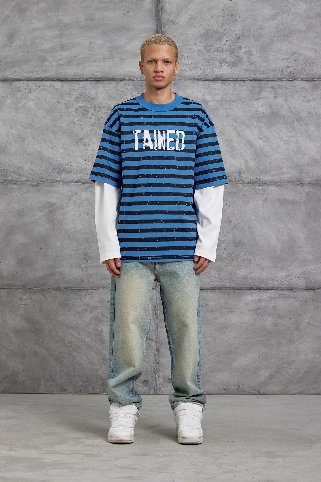 NOMARC Bol Çizgili Bisiklet Yaka Sweatshirt 3