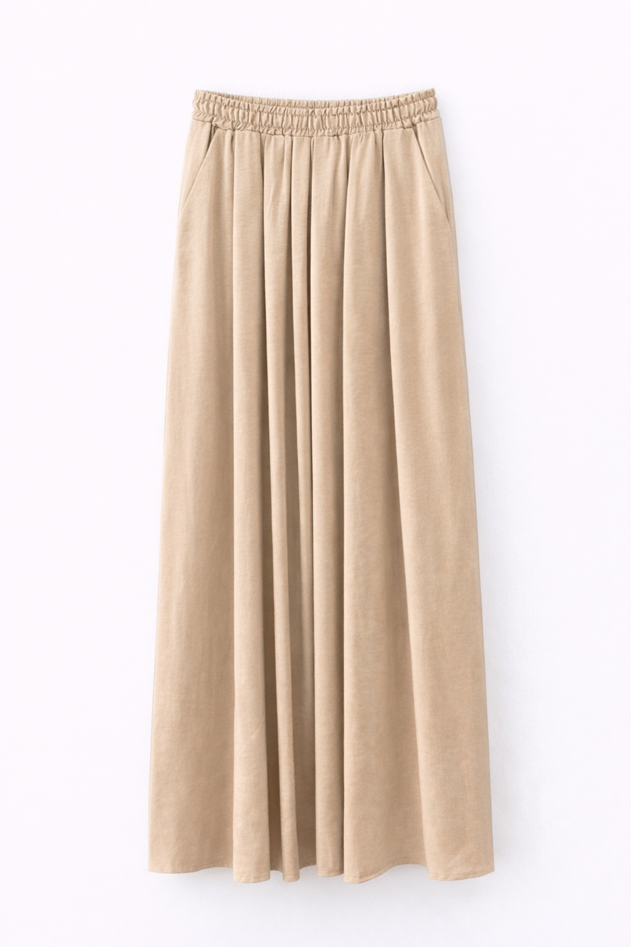 Mixray High Waist Maxi Skirt with Drawstring Waist 1