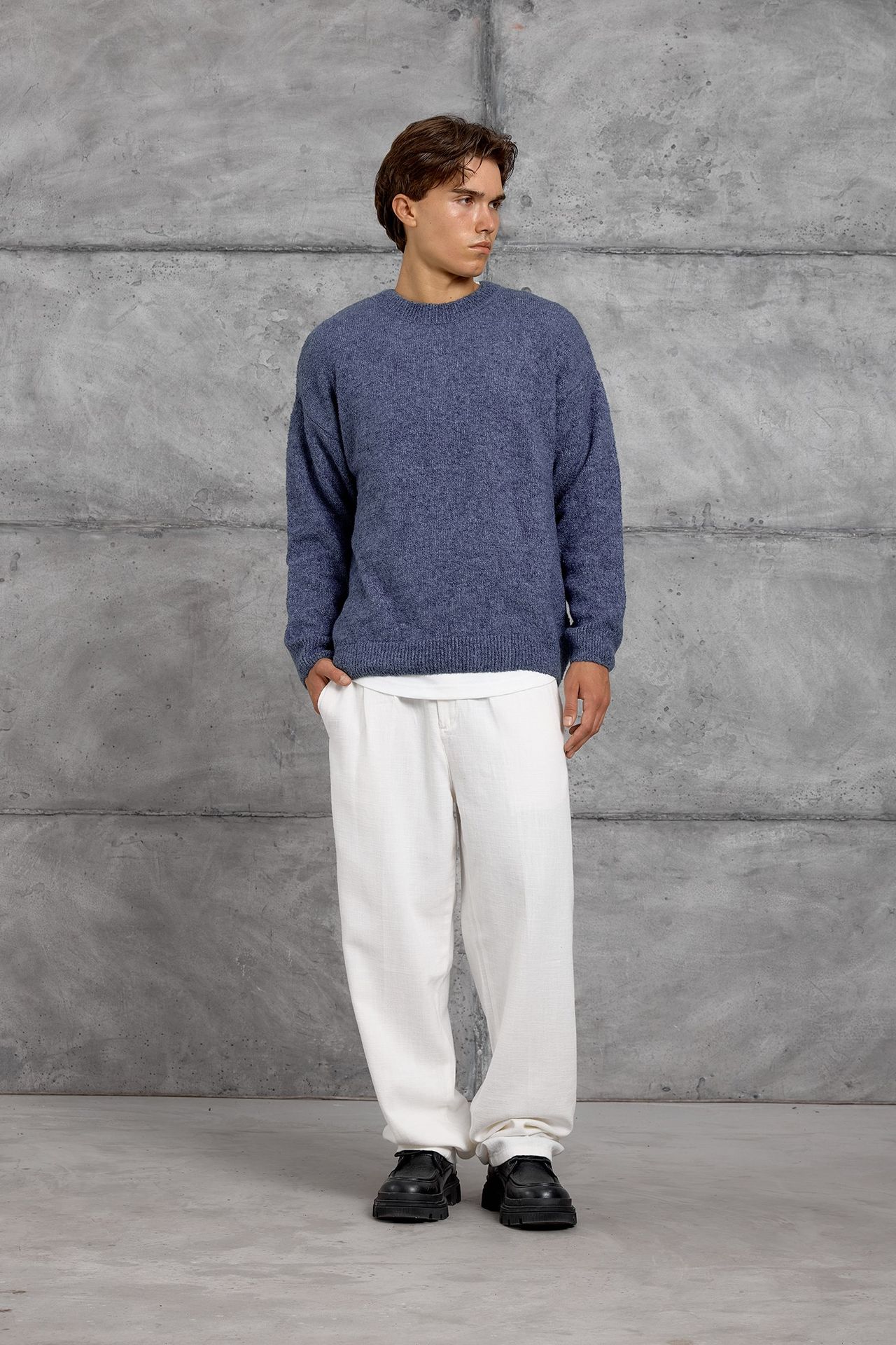 NOMARC Regular Fit Bisiklet Yaka Kazak 3