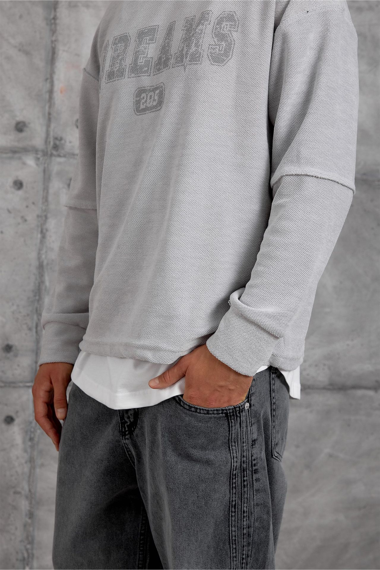 NOMARC Regular Kalıp Bisiklet Yaka Sweatshirt 2