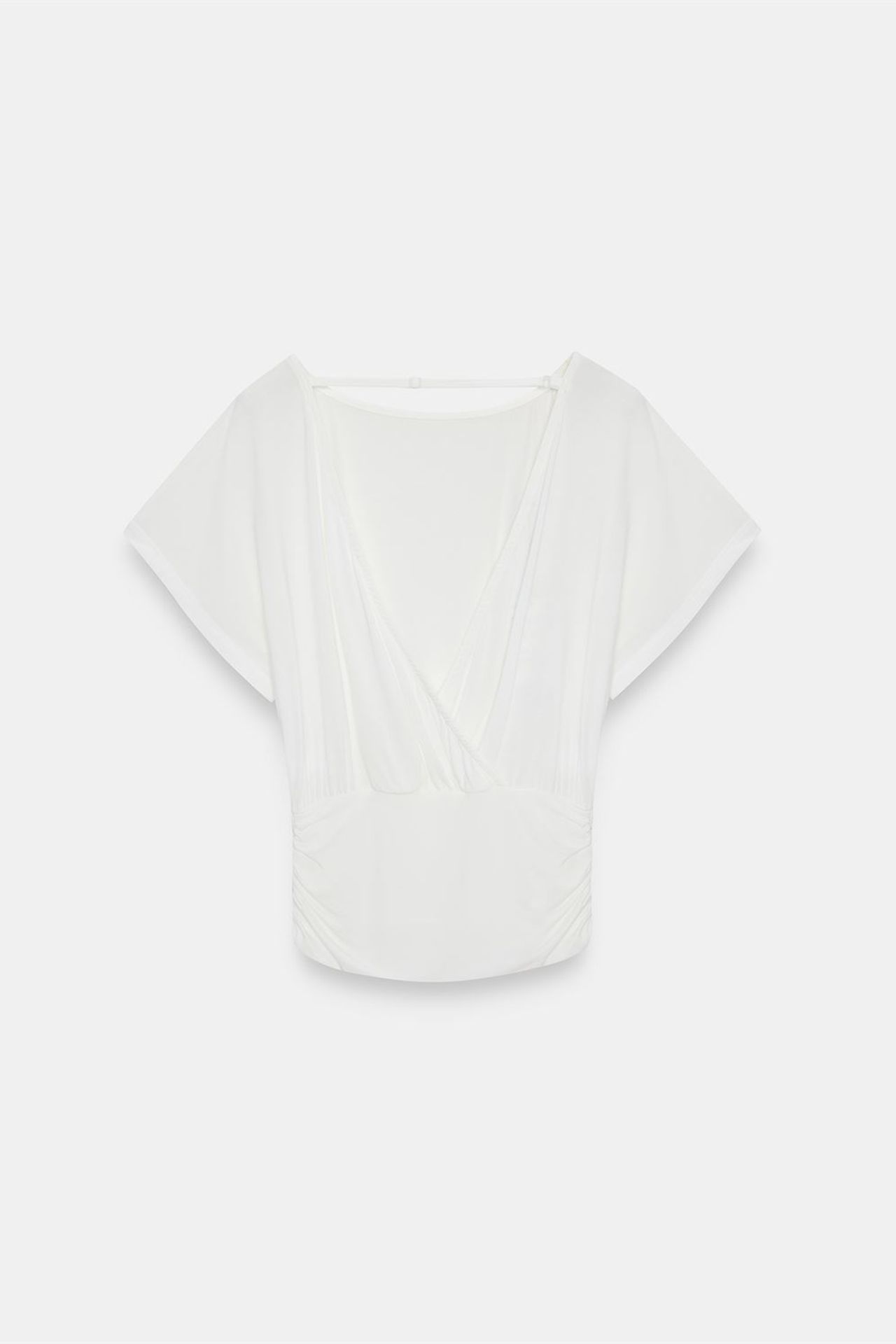 DILVIN Women's Modal Blend Cut-out Crew Neck Blouse 6