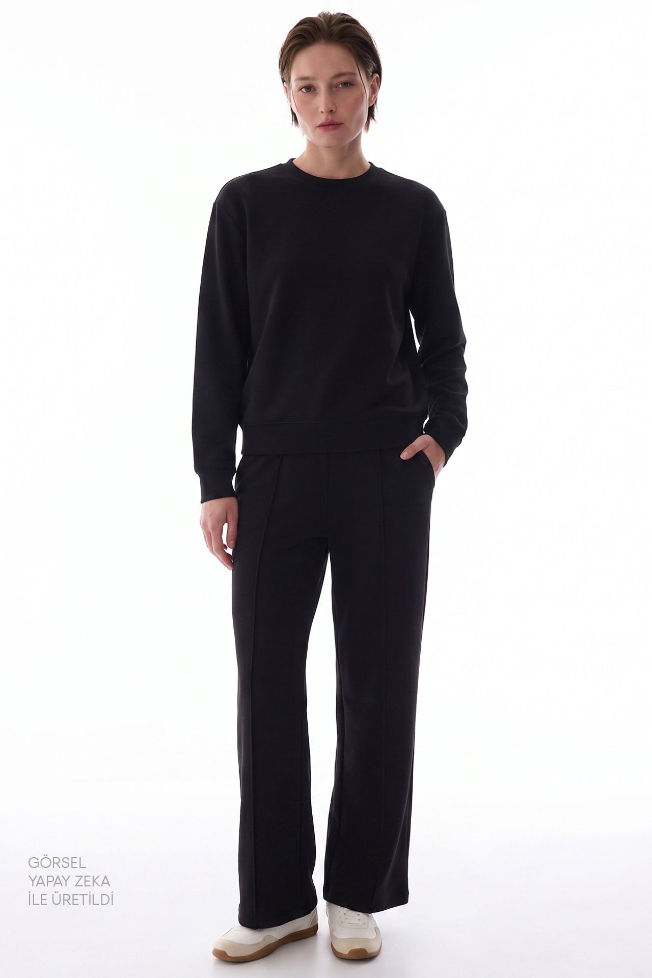 PENTI Modal Crew Neck Oversized Sweatshirt 6