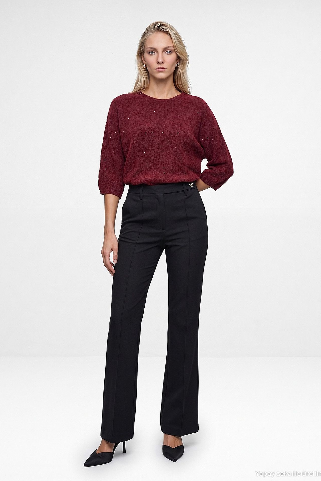 DILVIN Women's Tailored Straight-Leg Pants 5