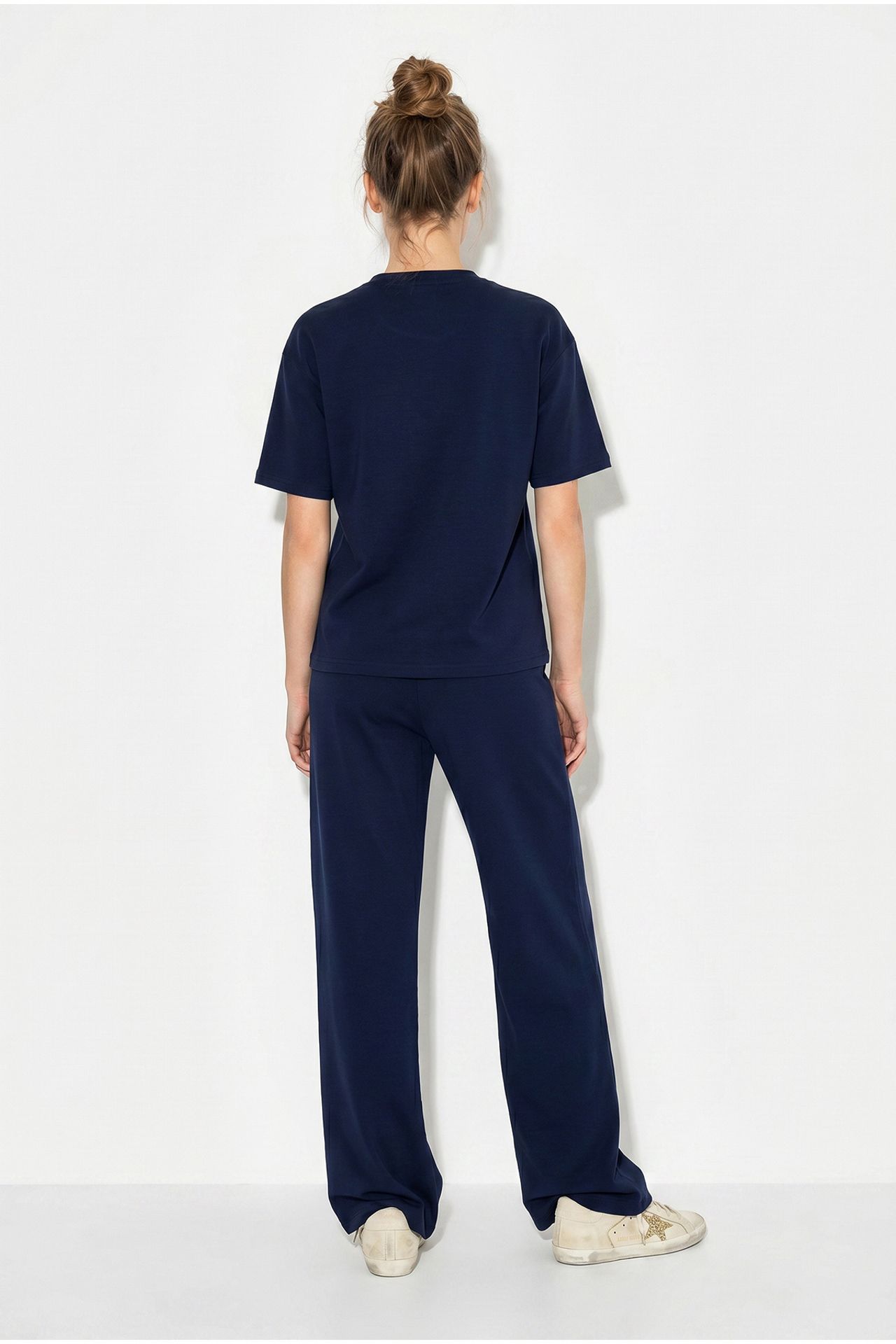 LUCCI Crew Neck T-Shirt and Pants Two-Piece Set 6