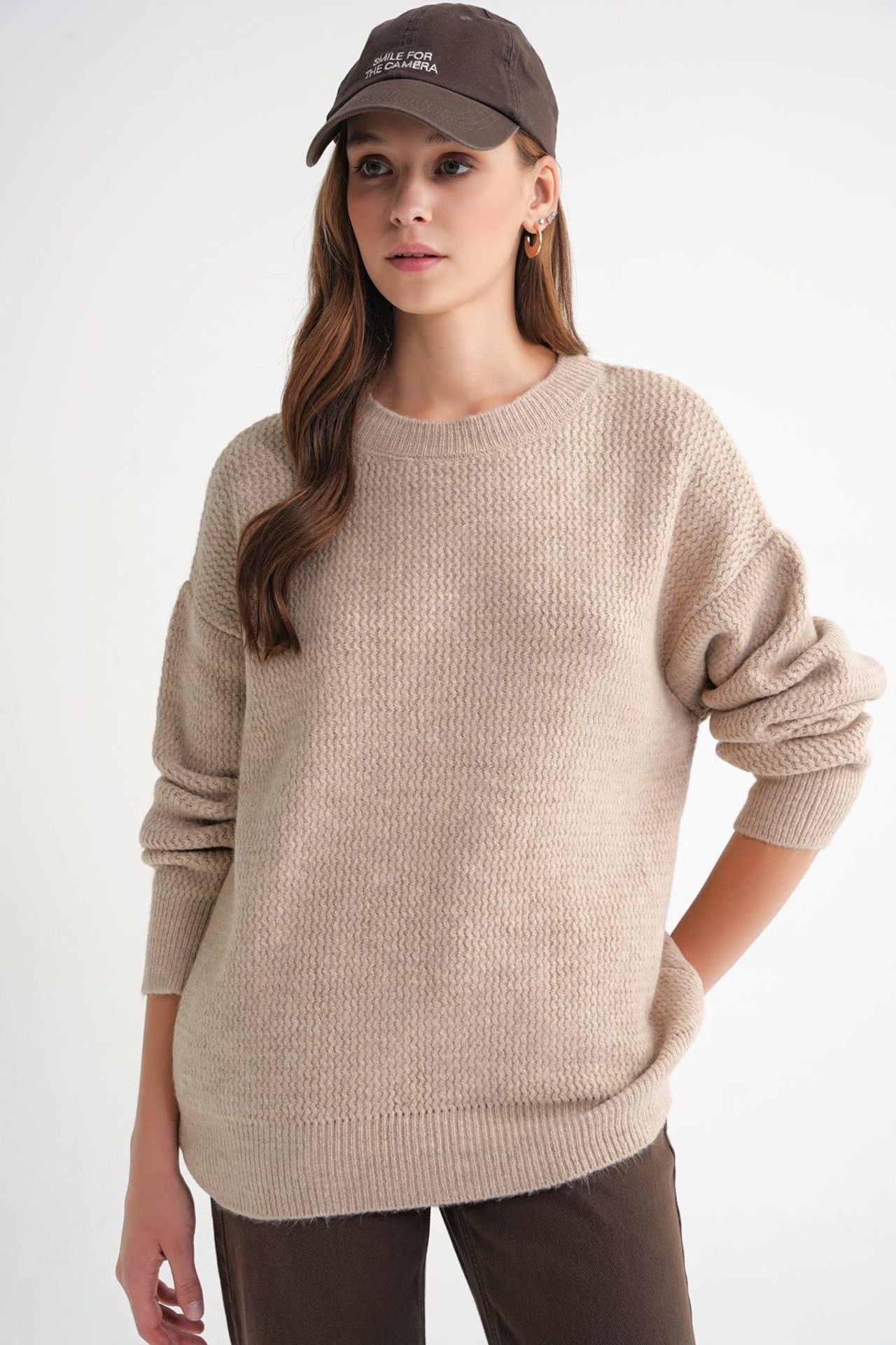 Mixray Long Sleeve Ribbed Knit Sweater 3