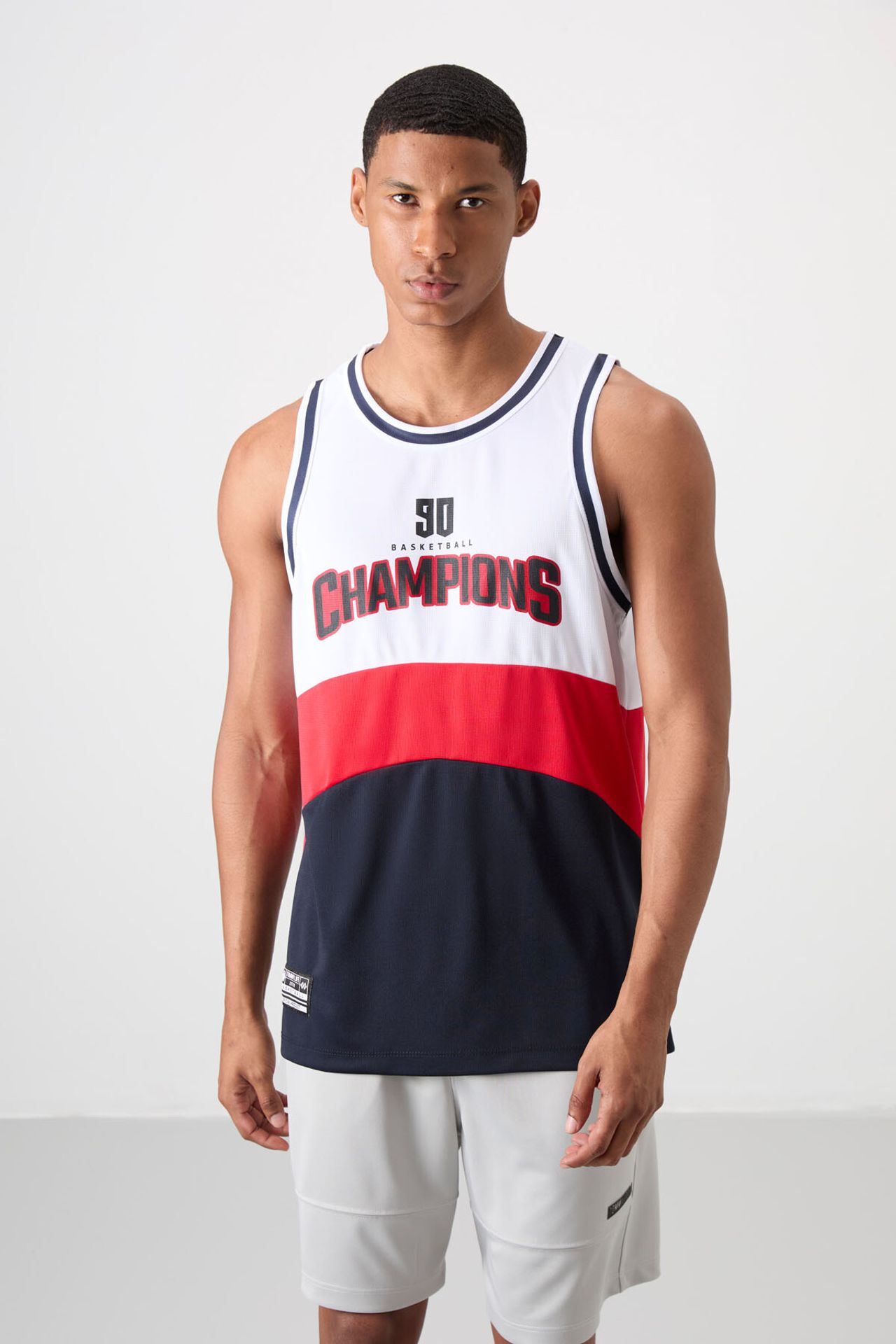 TOMMY Men's Long Color-block Sleeveless T-shirt 1