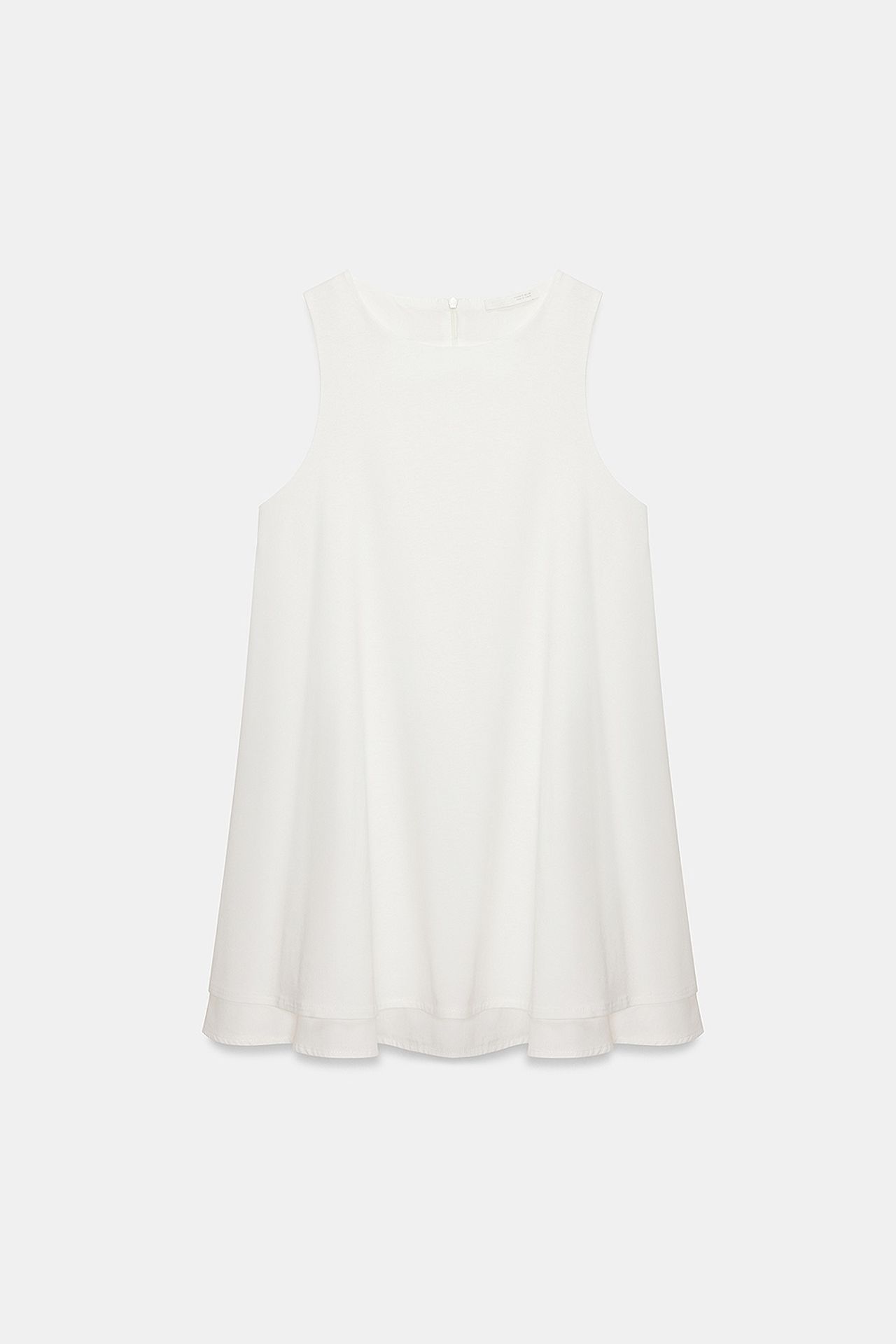 DILVIN Cotton Poplin Sleeveless Mini Shift Dress 5