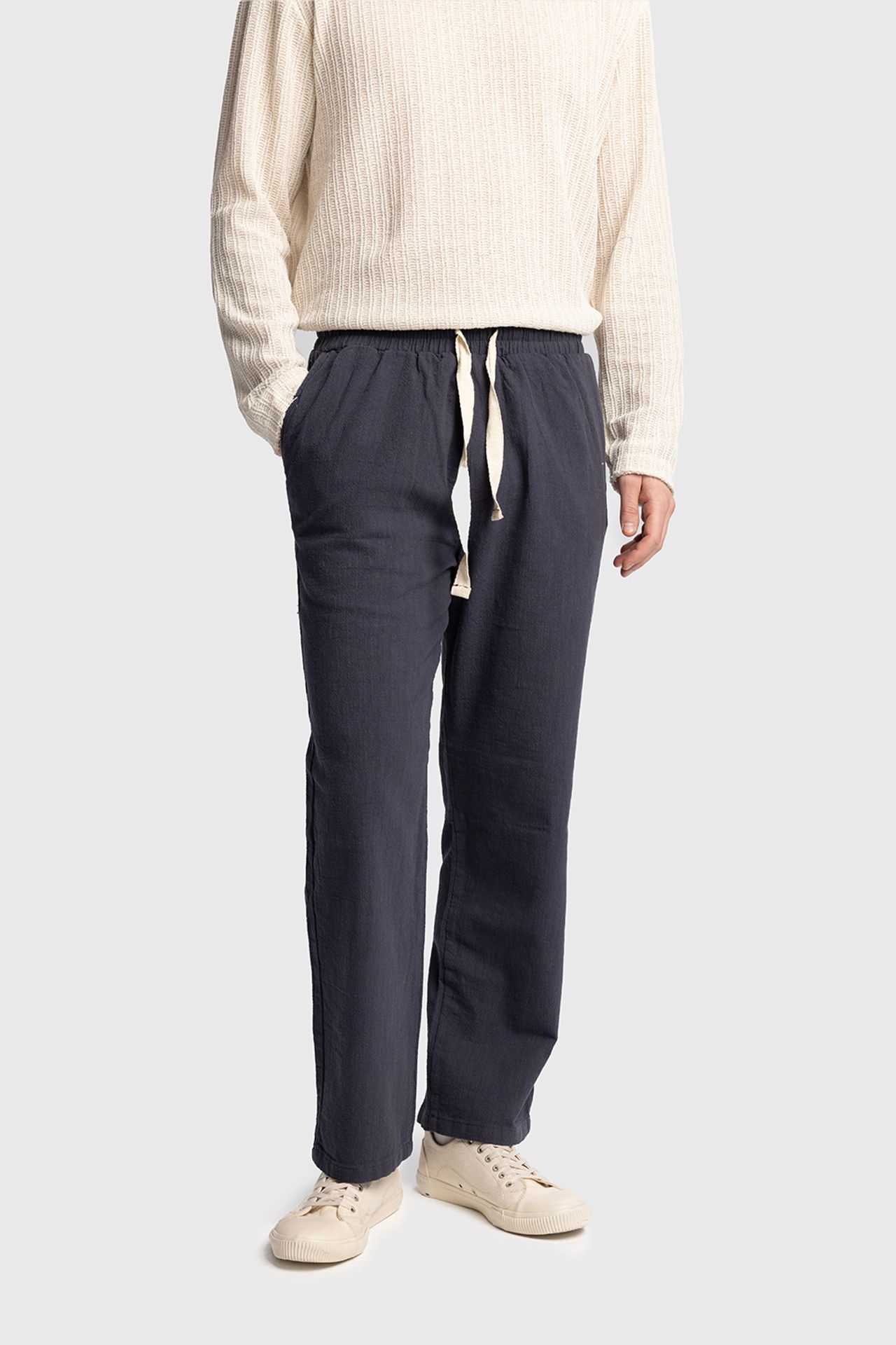 GIESTO Straight Leg Pants with Drawstring Waist 2