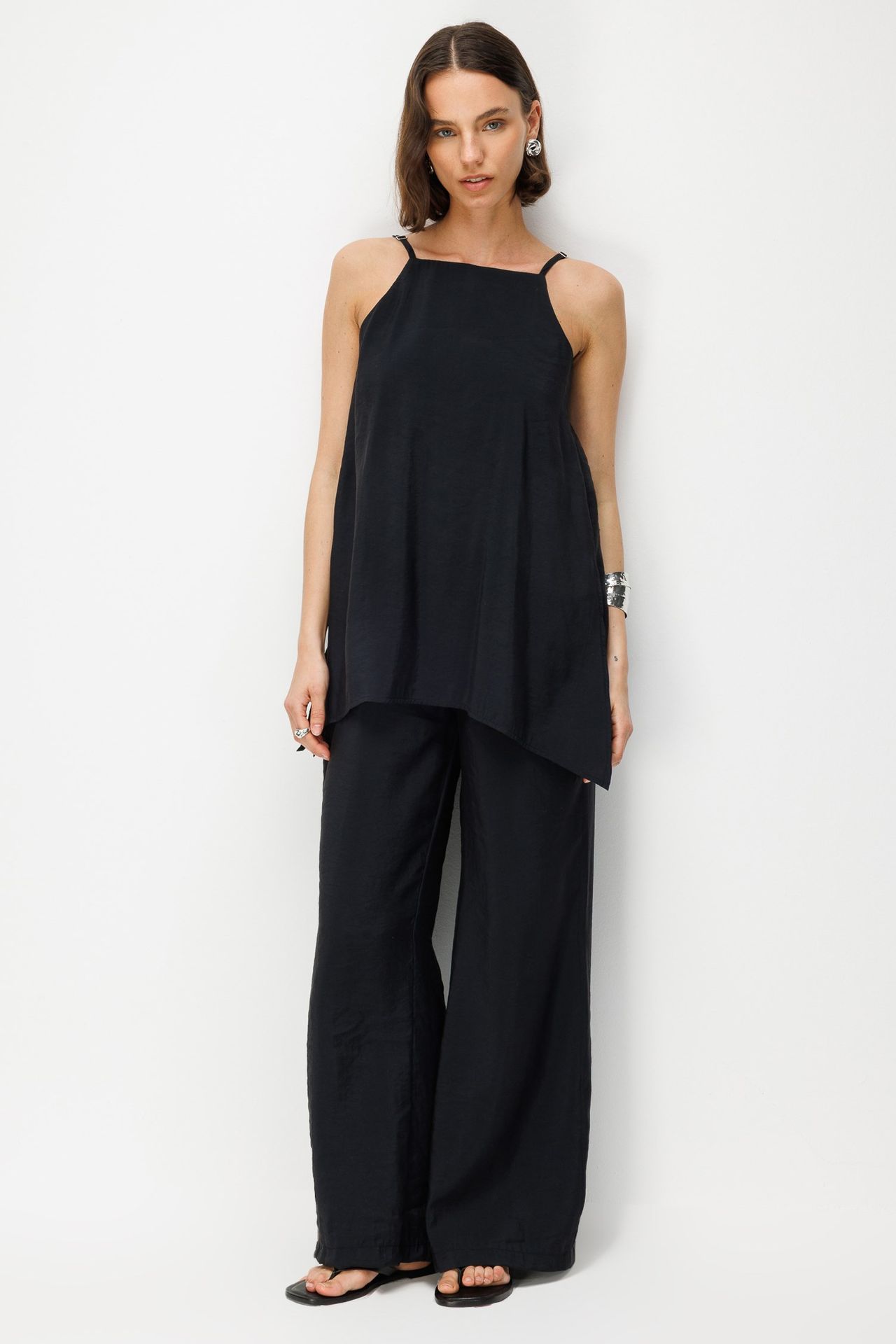 MIXRAY Geniş Paça Halter Tulum 5