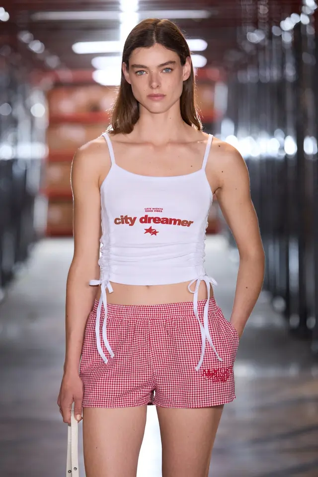 GRIMELANGE High Waist Gingham Shorts