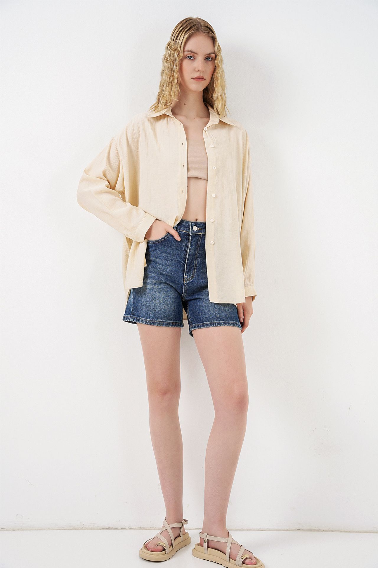 BDART Oversized Long-Sleeve Button-Up Shirt 2