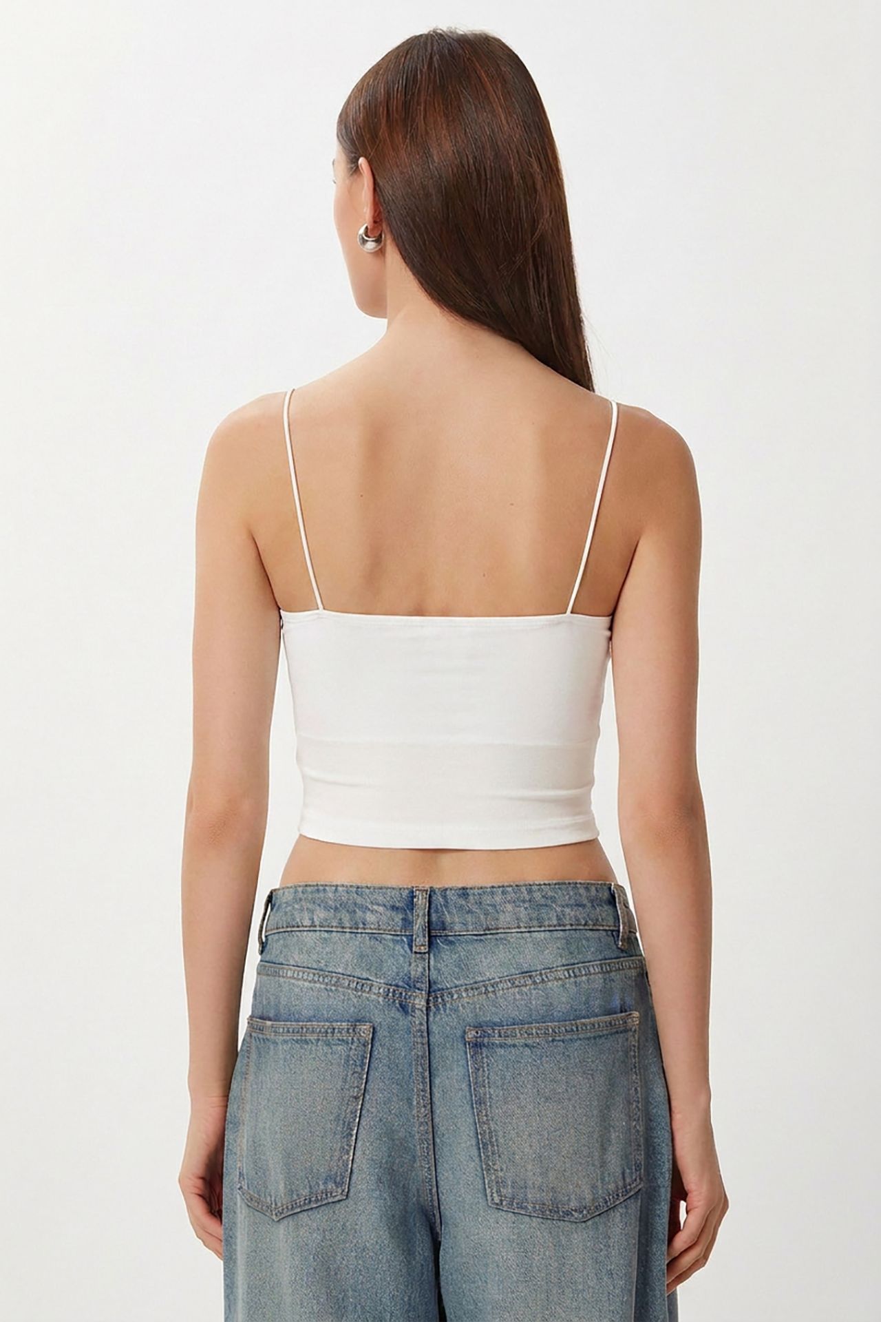 ISTANBUL Slim Fit Square Neck Crop Top 6