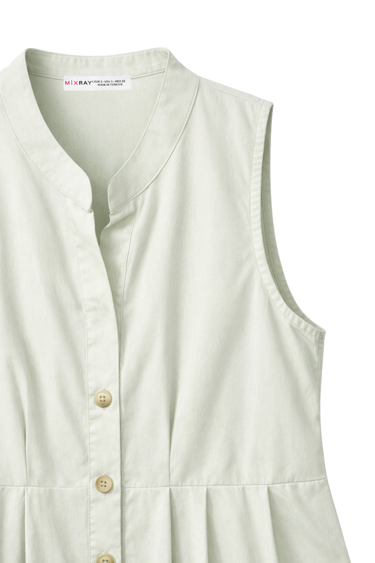 Mixray Buttoned Tippet Collar Maxi Dress 4