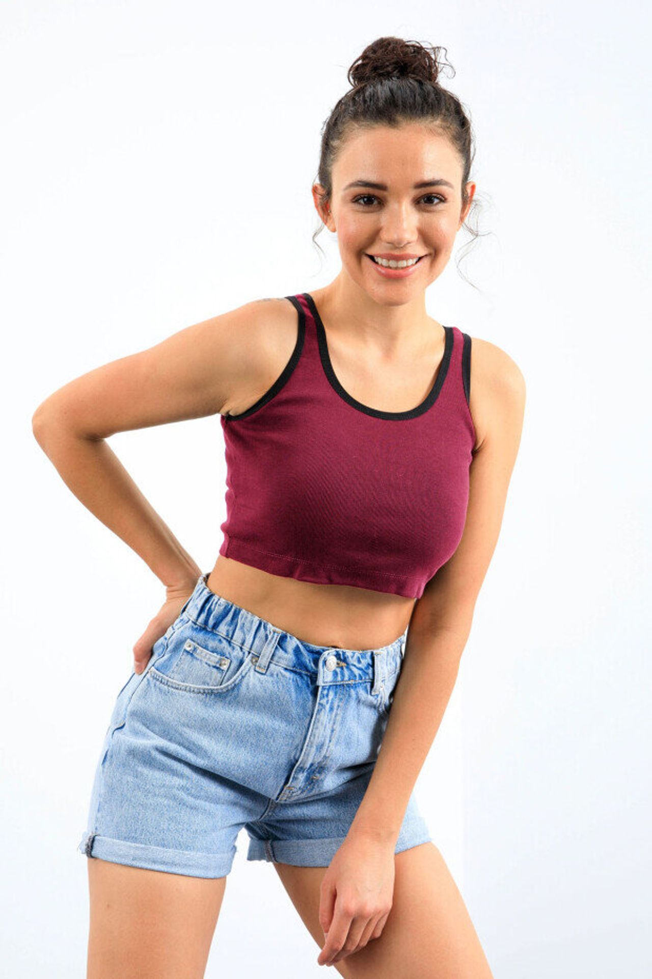 TOMMY Ribbed Cotton-Blend Sleeveless Crop Top 3