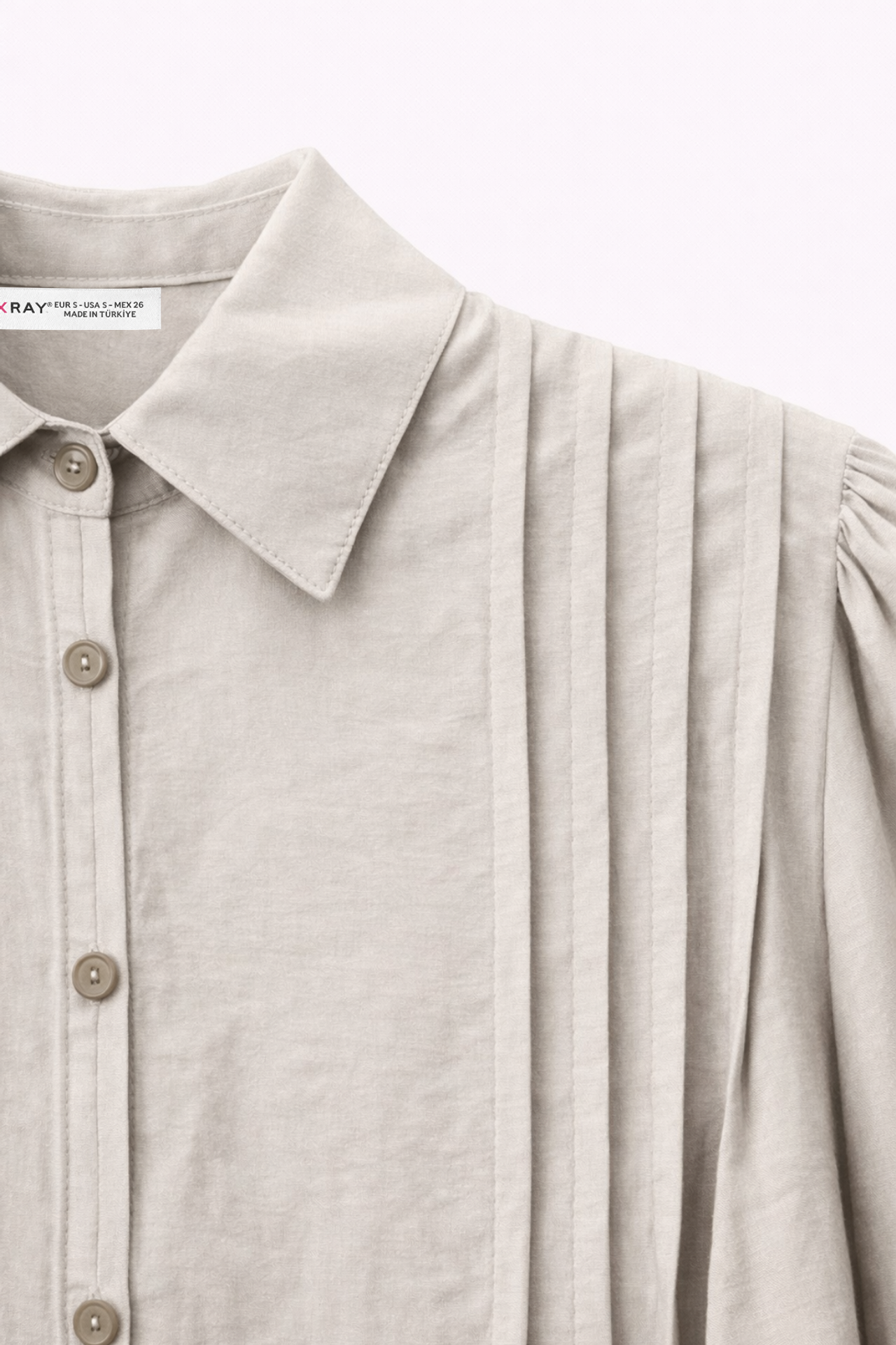 MIXRAY Textured Ribbed Long Sleeve Button-Up Shirt 3