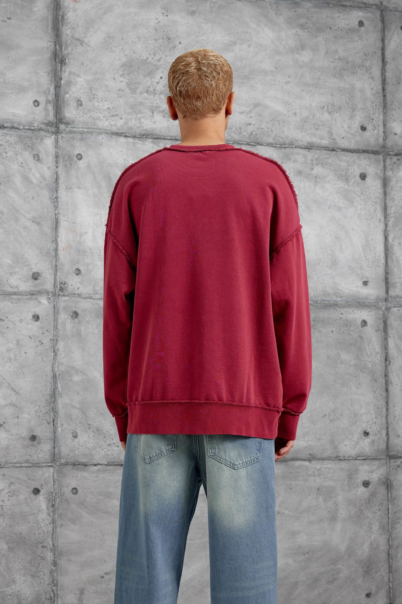 NOMARC Baskılı Oversize Bisiklet Yaka Sweatshirt 4