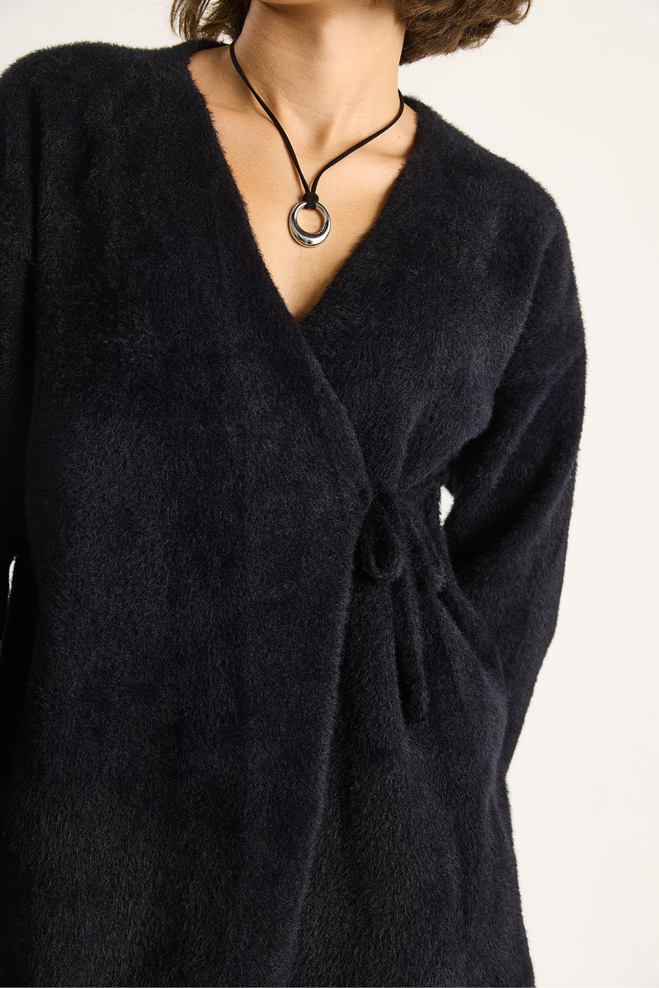 LUCCI Tie Closure Cardigan 6