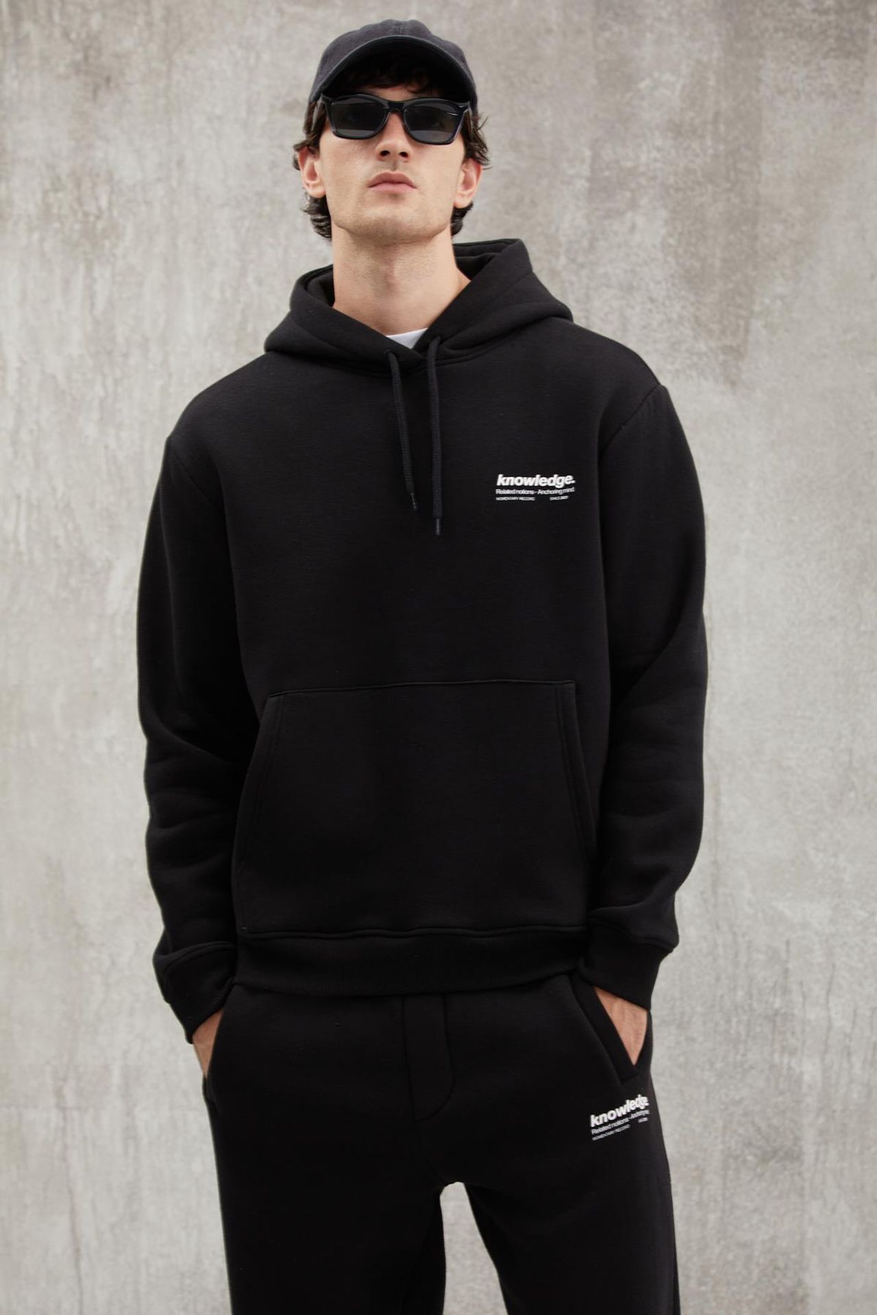 GRIMELANGE Baskılı Kapüşonlu Sweatshirt 1