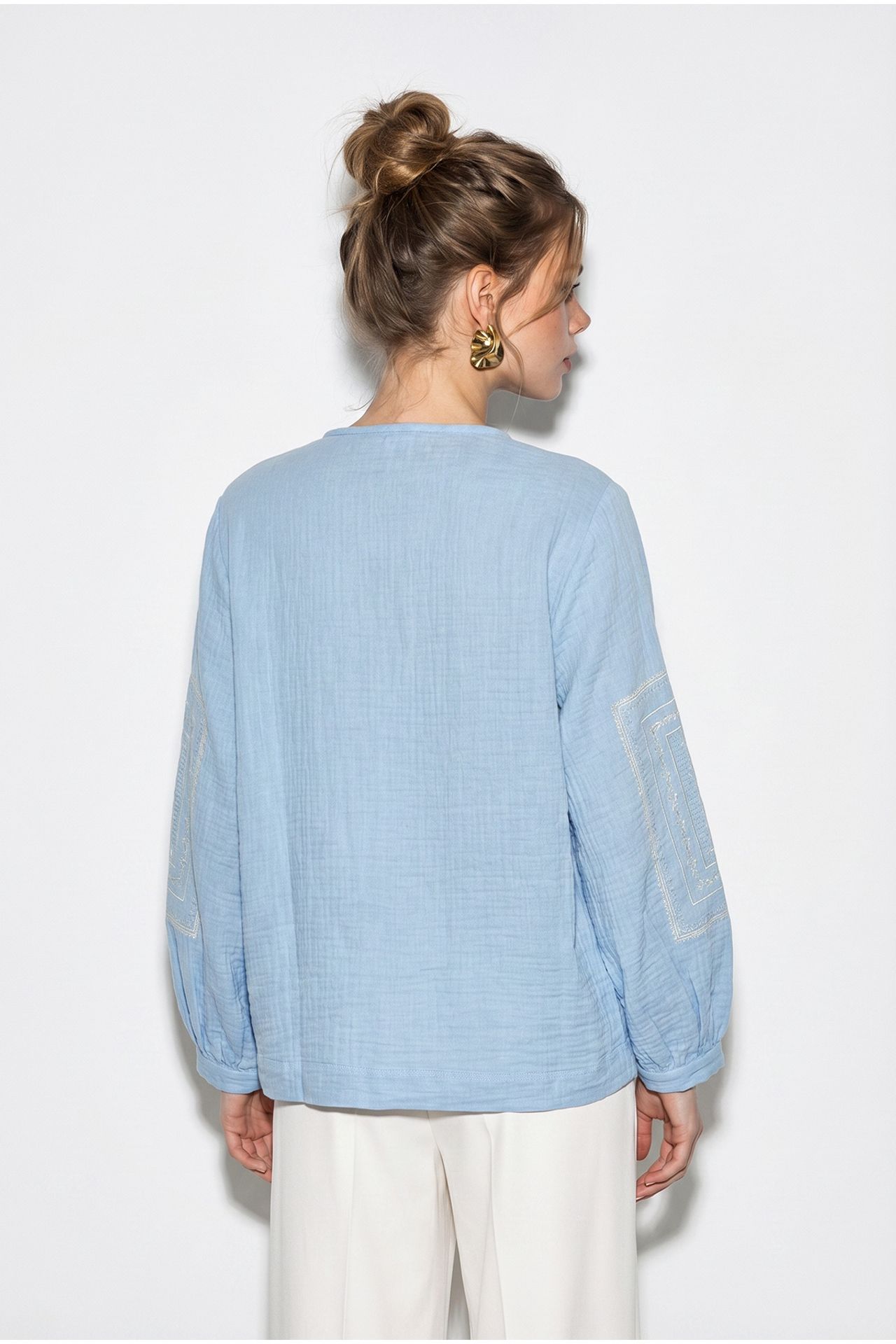 LUCCI Embroidered Crew Neck Casual Jacket 5