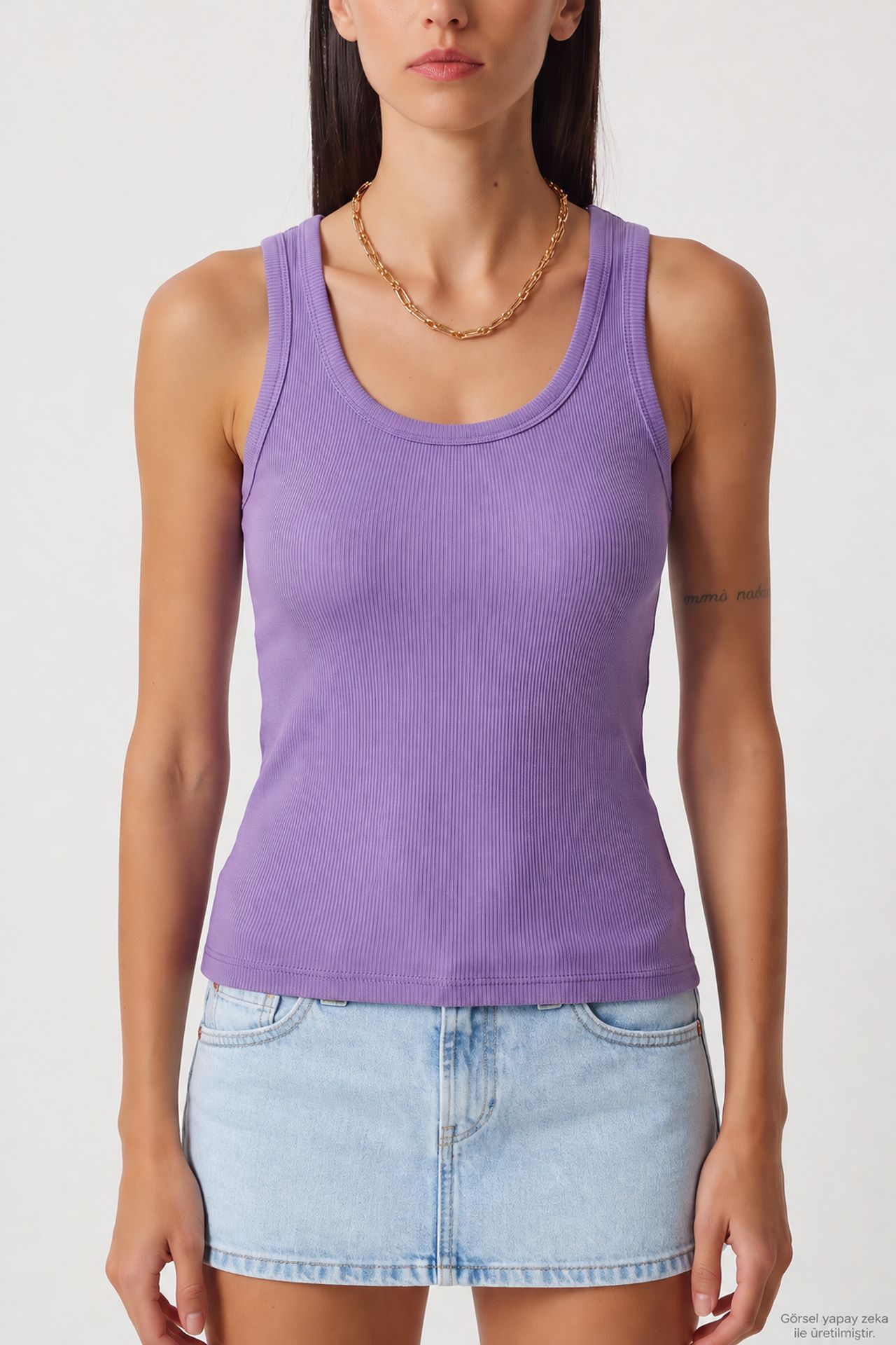 ISTANBUL Fitted U Collar Knitted 2- Pack Tank Top 3