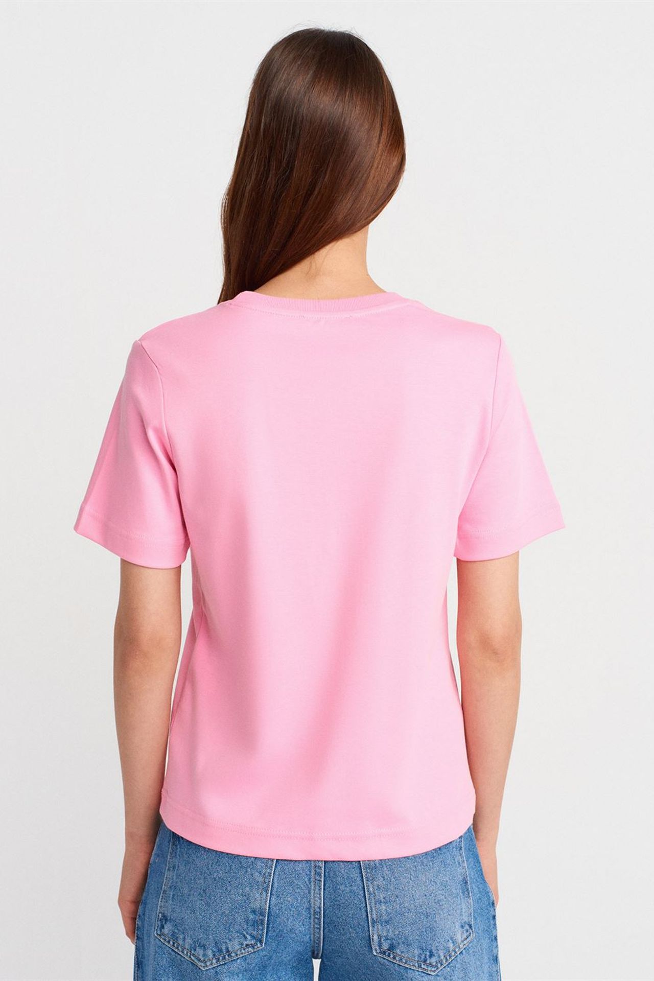 DILVIN Women's Cotton Crew Neck T-Shirt 2