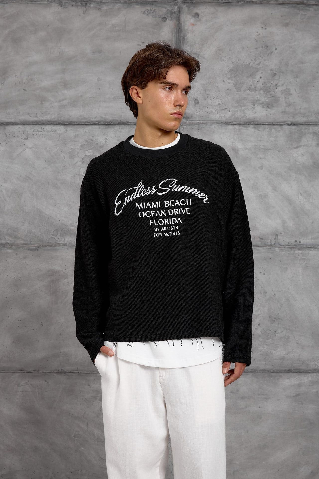 NOMARC Rahat Bisiklet Yaka Sweatshirt 1