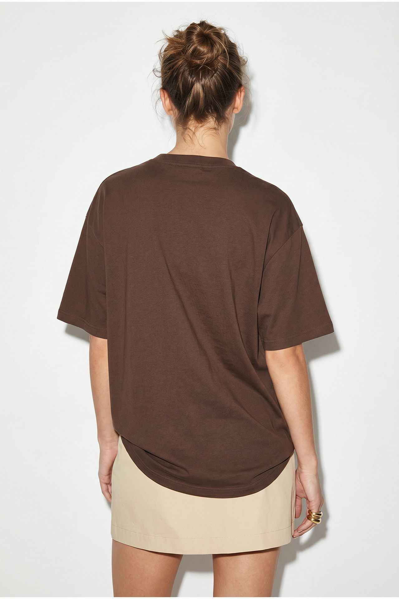 LUCCI Oversized Embroidered Sequin Crew Neck T-Shirt 5