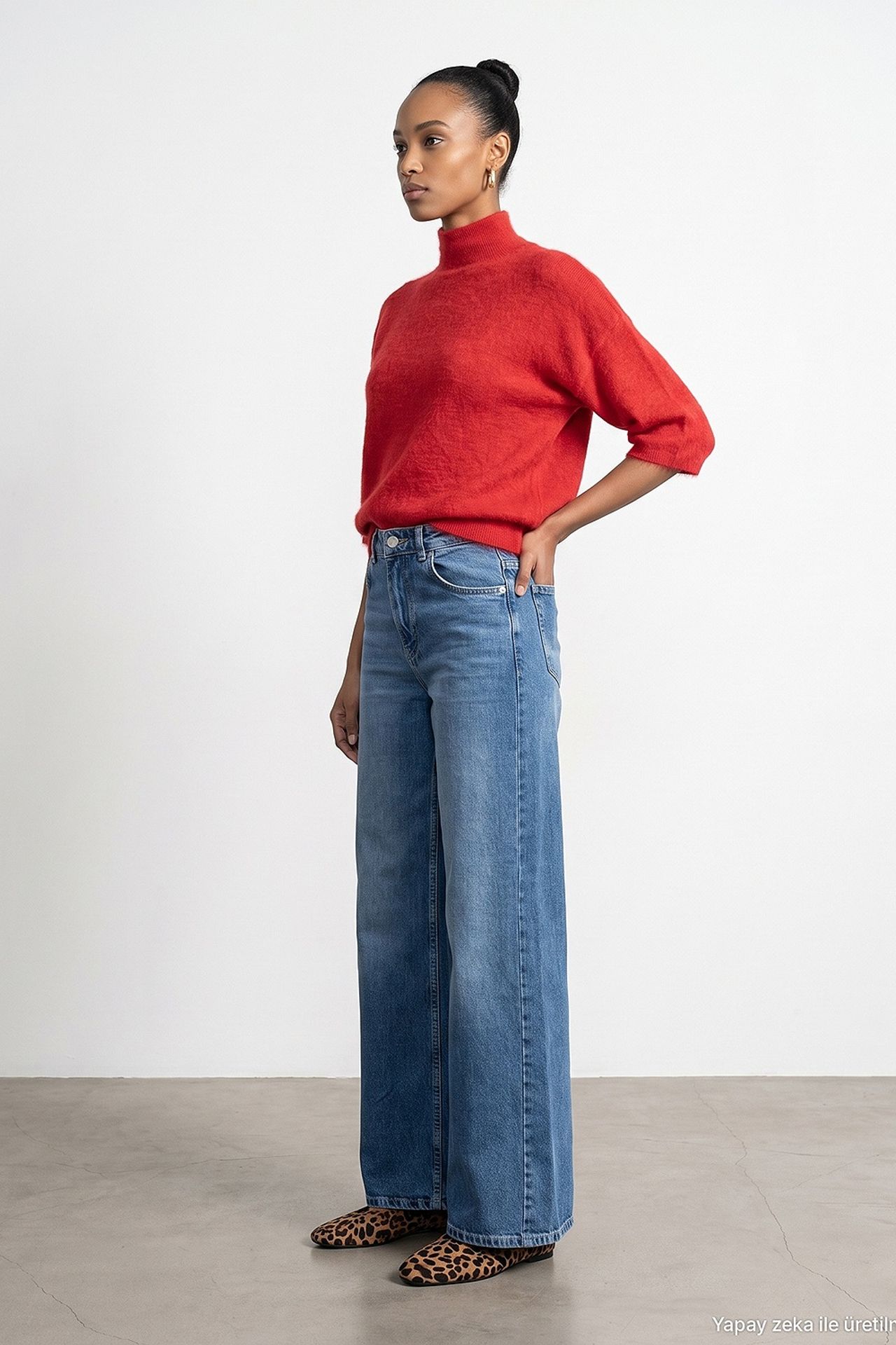 DILVIN Women's Straight-Leg Jeans 1