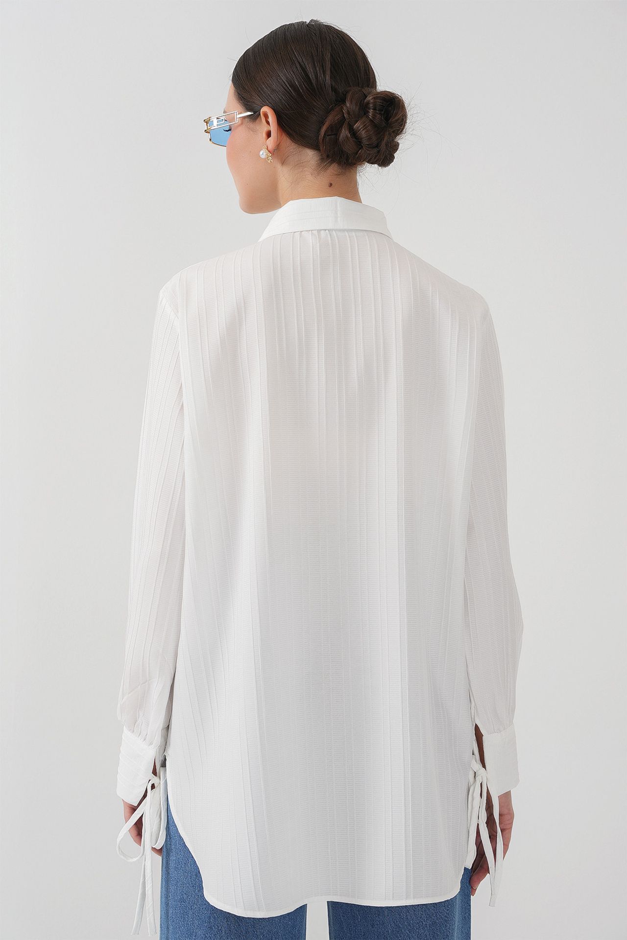 BDART Ruffle Detailed Textured Shirt 5