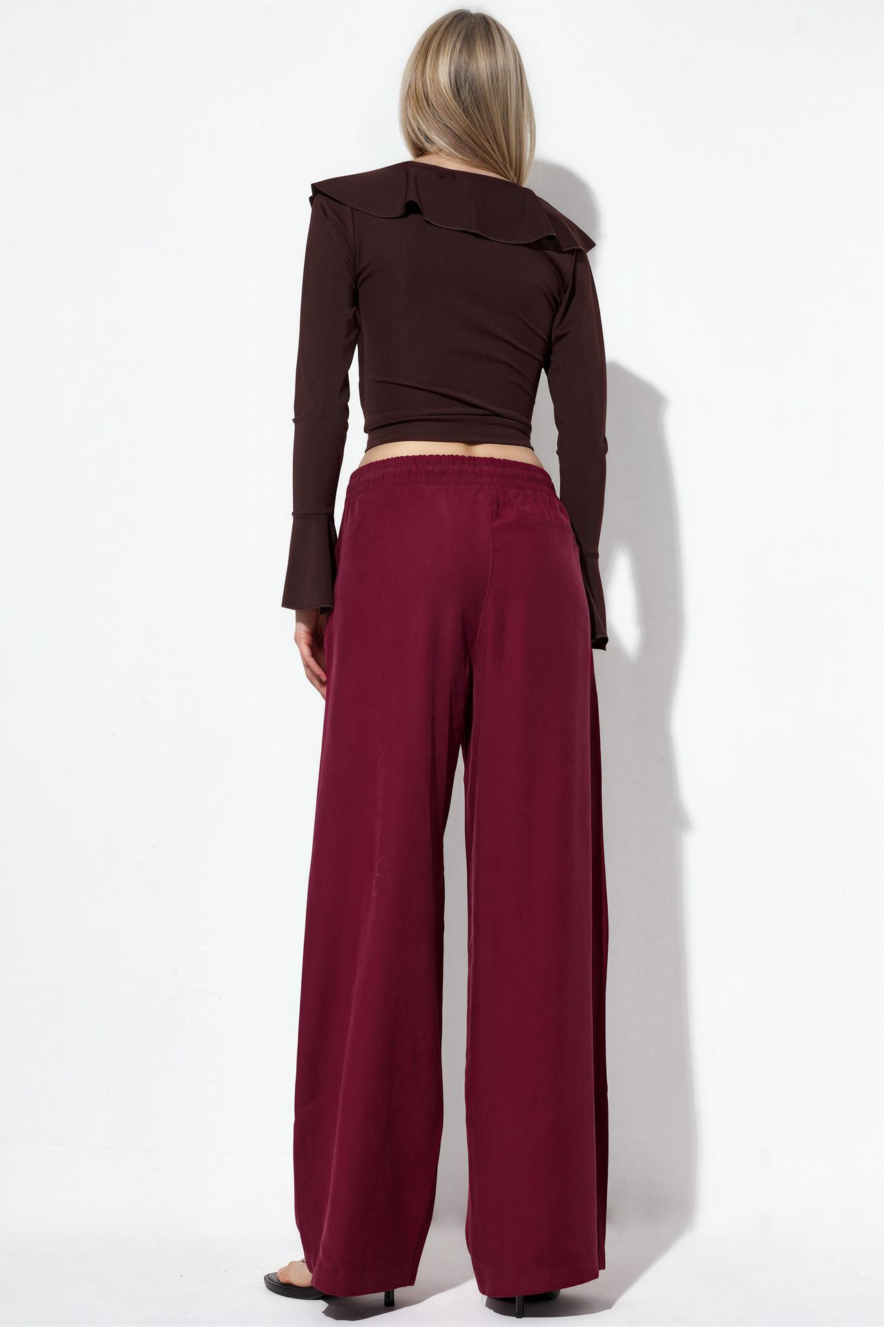 BDART High Waist Wide Leg Trousers with Pocket 3