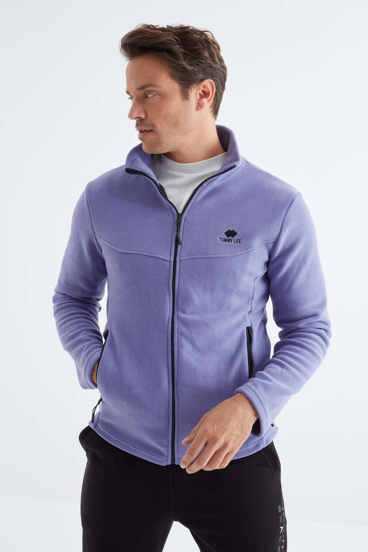 TOMMY Men's Plush Zip-Front Sweatshirt 1